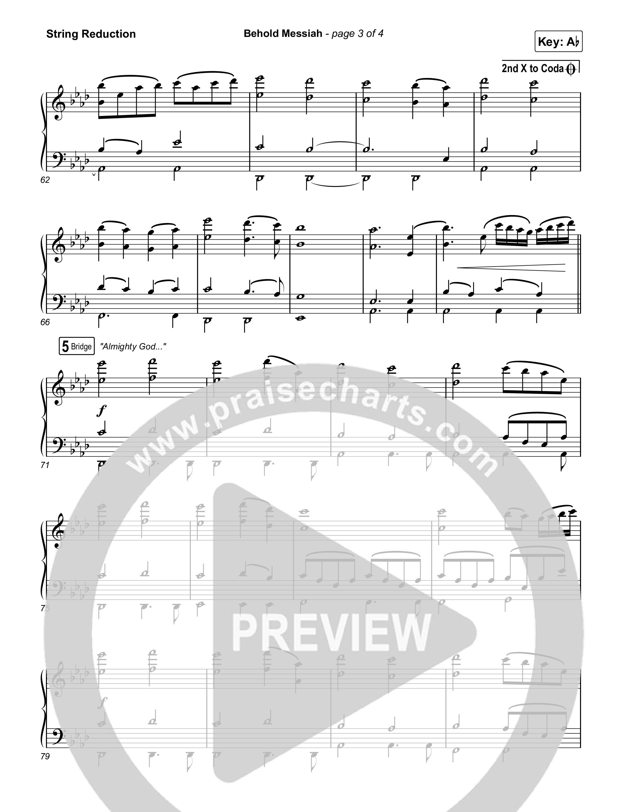 Behold Messiah String Reduction (River Valley Worship)