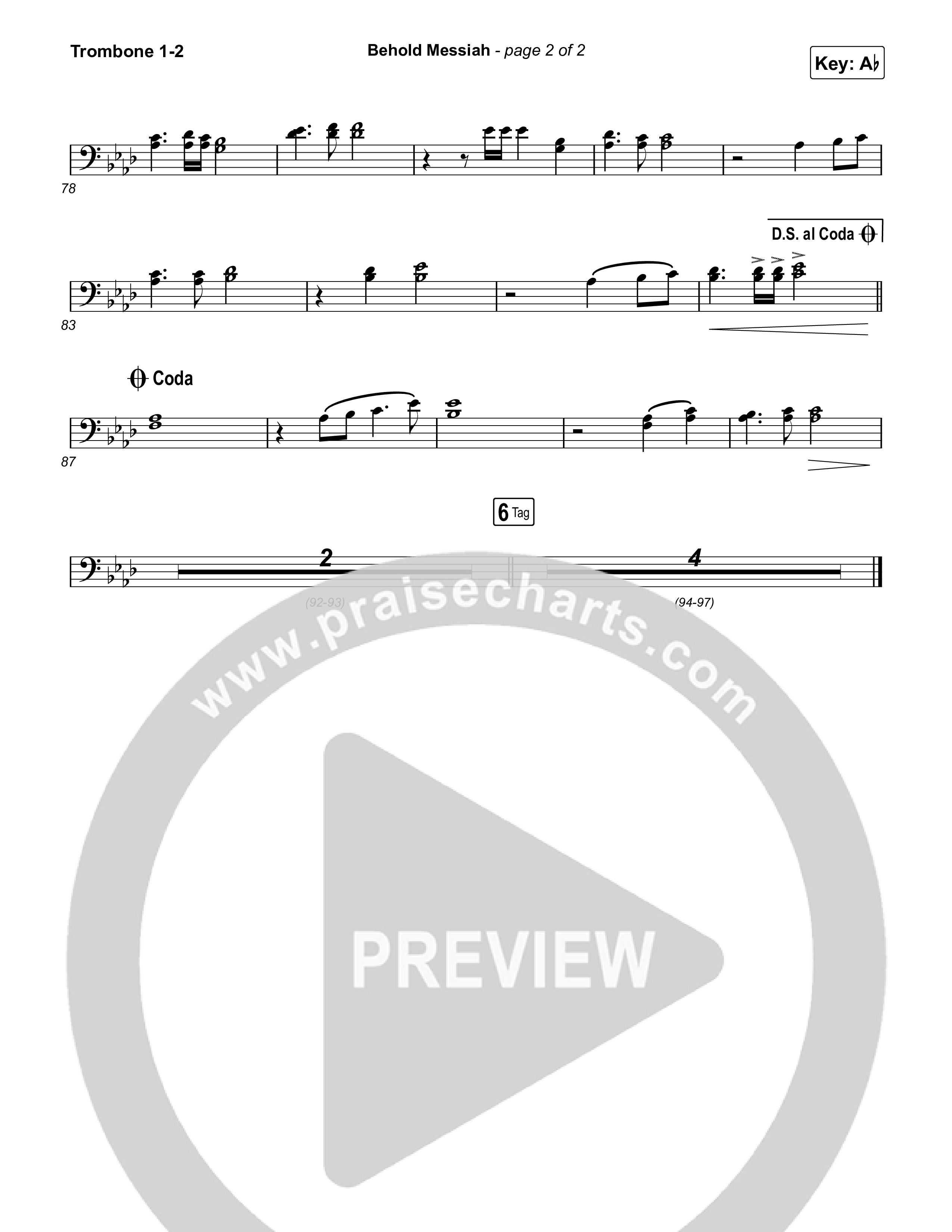 Behold Messiah Trombone 1/2 (River Valley Worship)