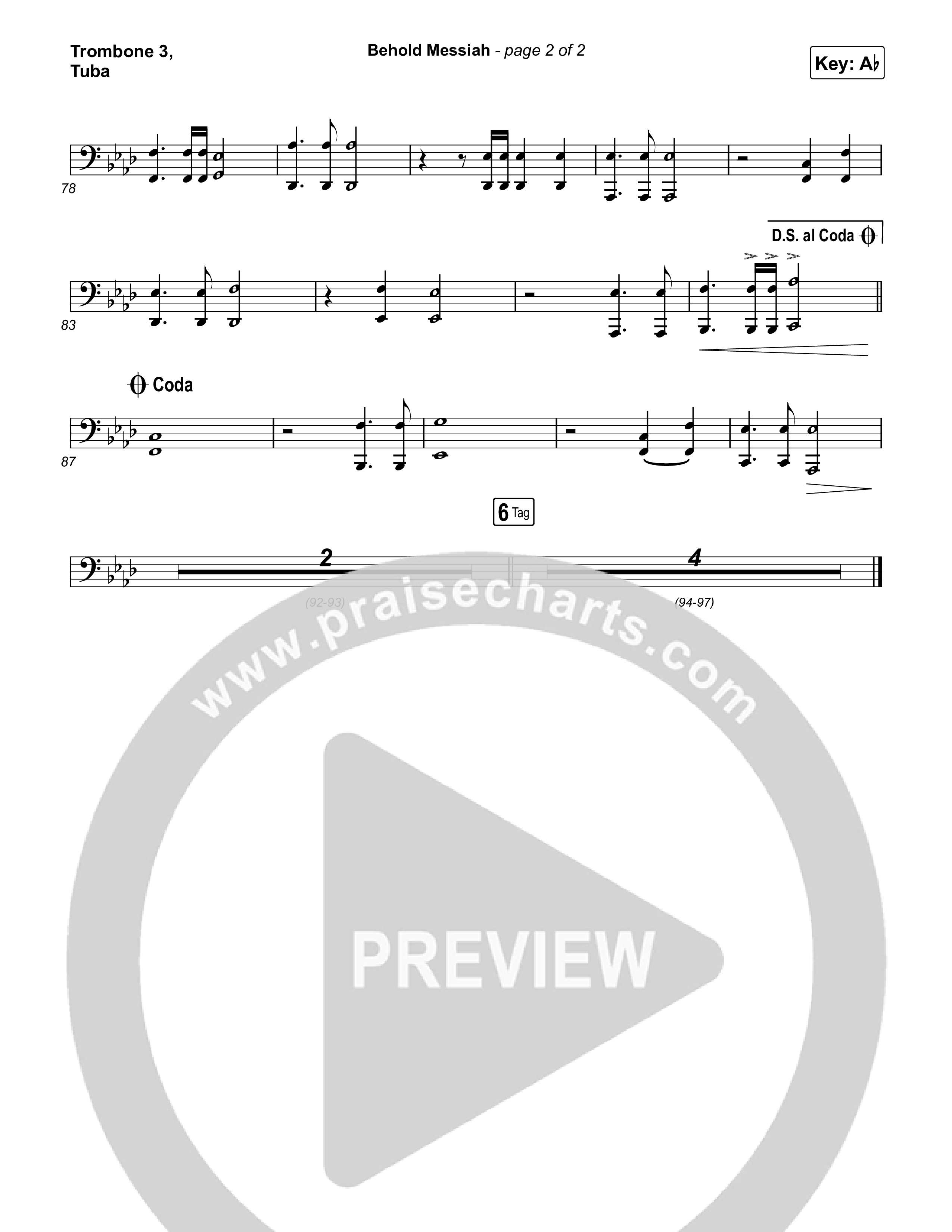 Behold Messiah Trombone 3/Tuba (River Valley Worship)