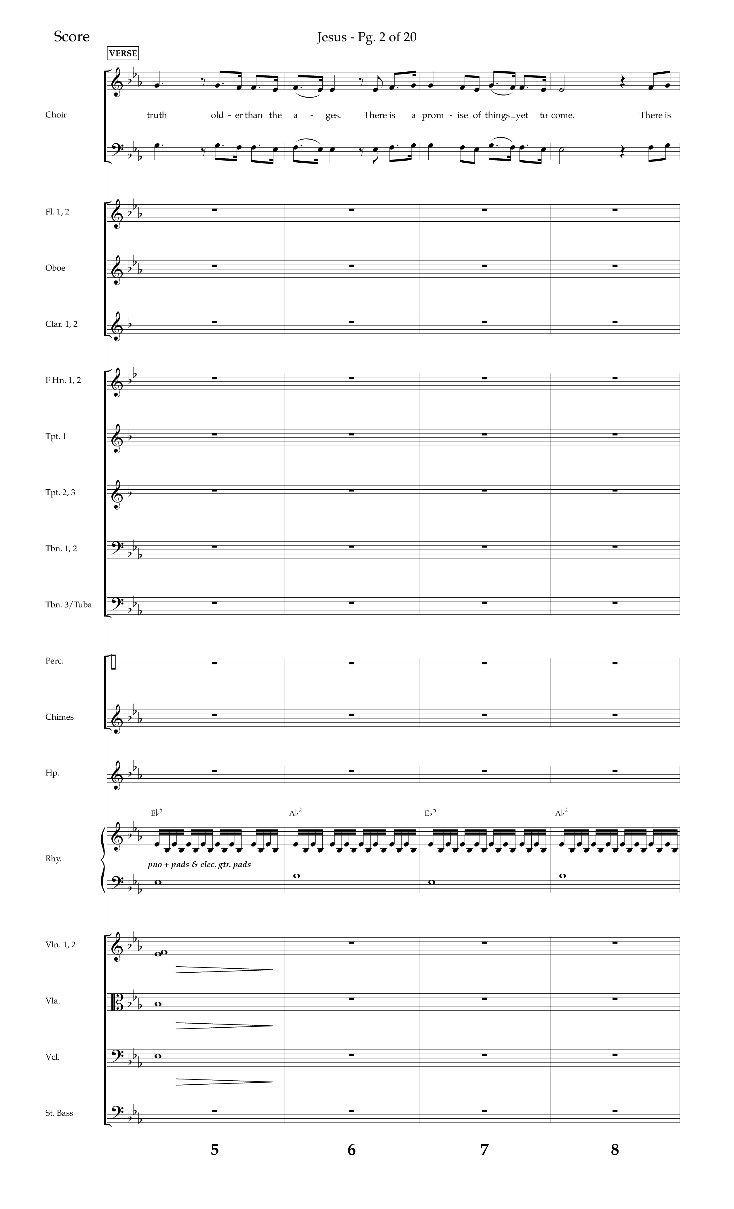 Jesus (Choral Anthem SATB) Conductor's Score (Lifeway Choral / Arr. Jay Rouse)