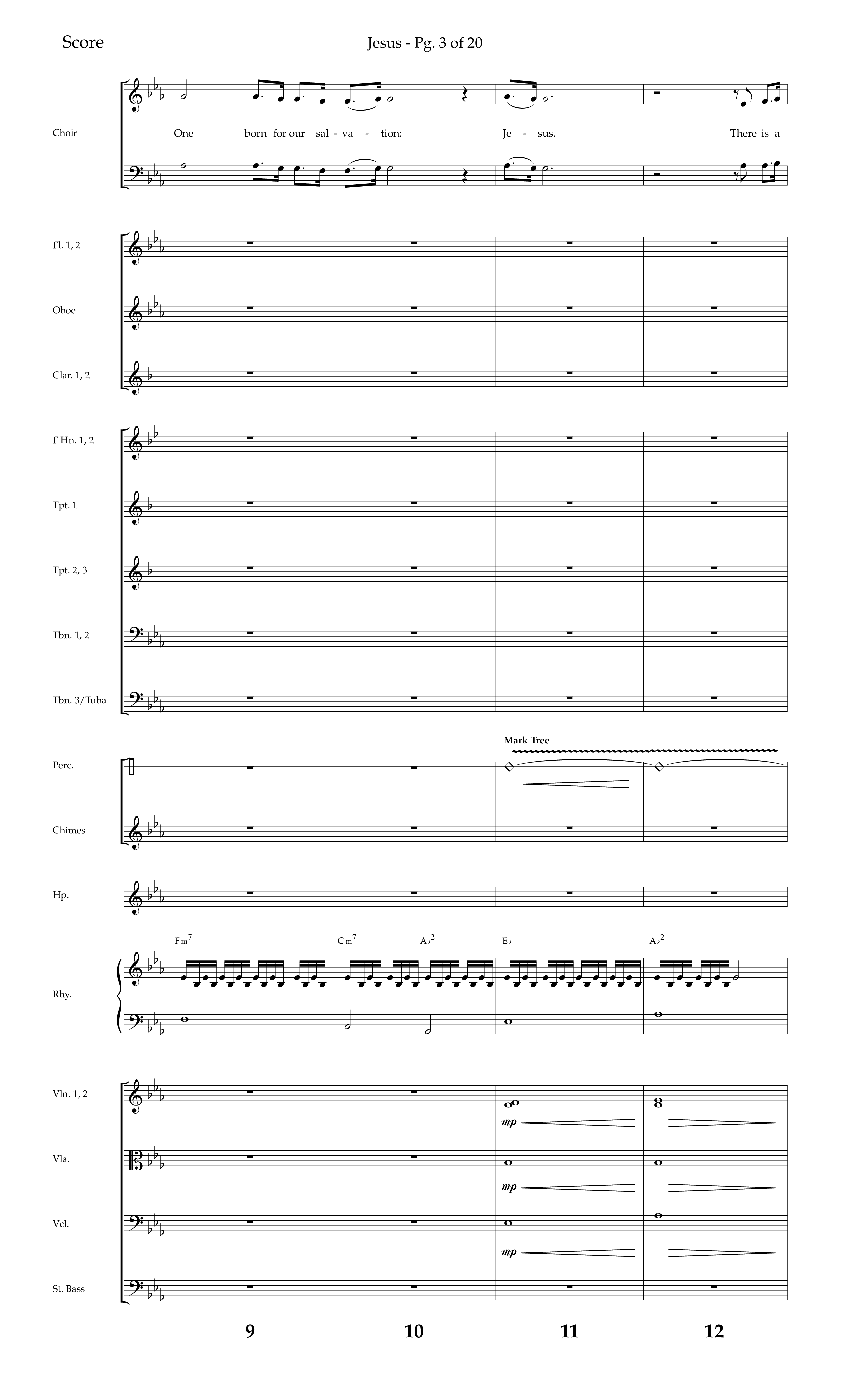 Jesus (Choral Anthem SATB) Orchestration (Lifeway Choral / Arr. Jay Rouse)