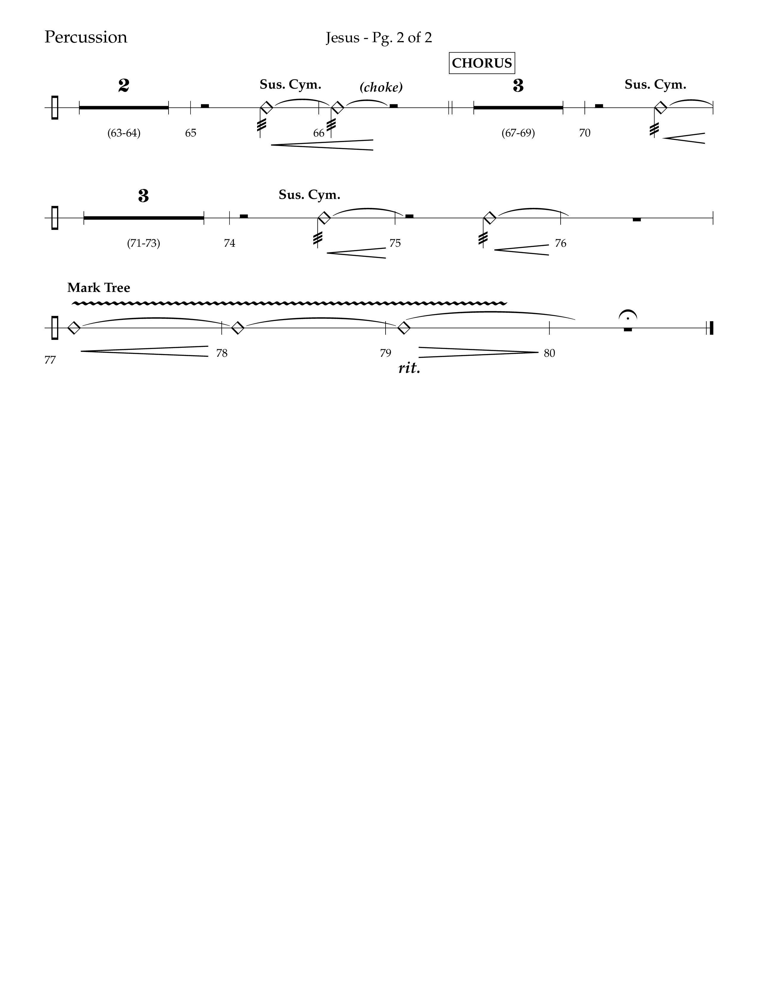 Jesus (Choral Anthem SATB) Percussion (Lifeway Choral / Arr. Jay Rouse)