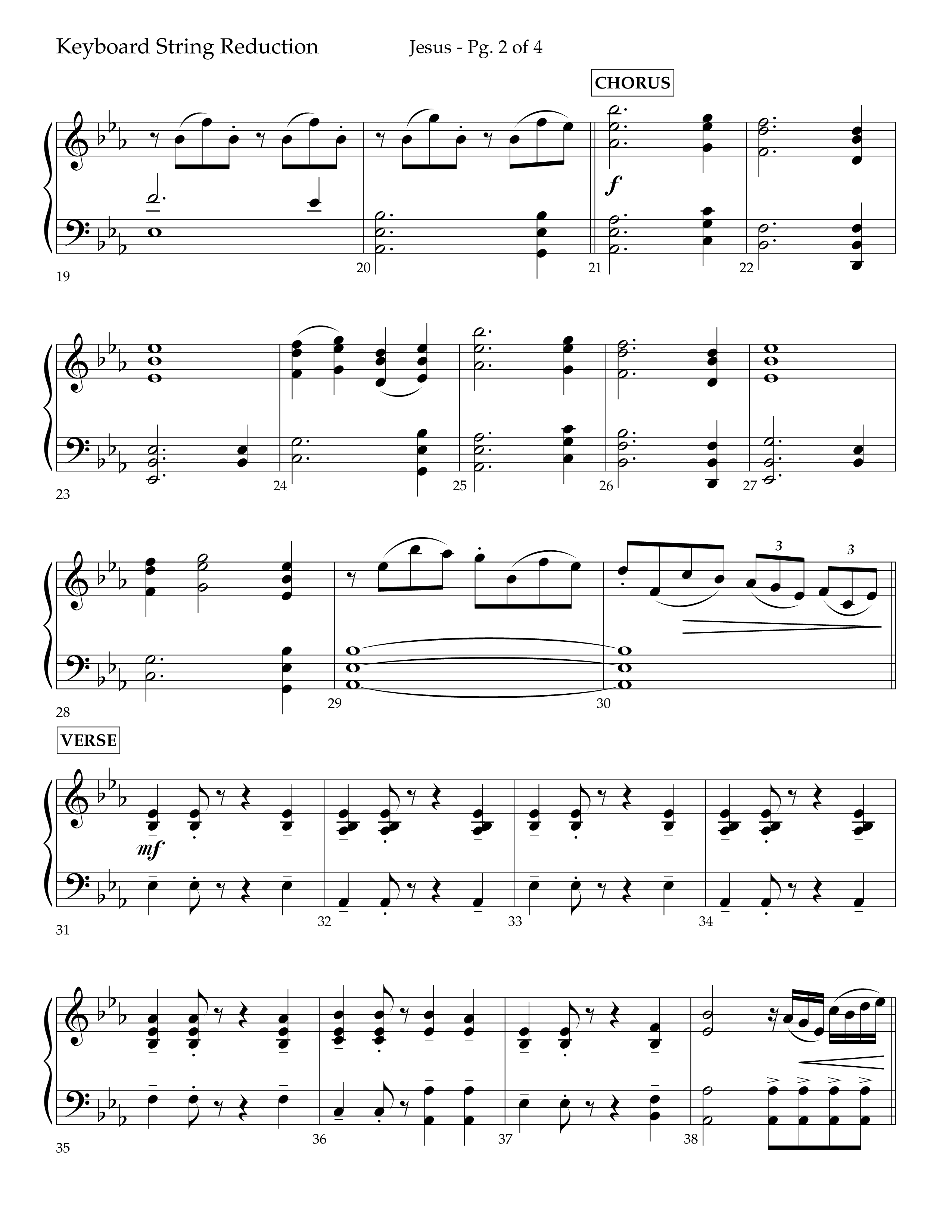 Jesus (Choral Anthem SATB) String Reduction (Lifeway Choral / Arr. Jay Rouse)