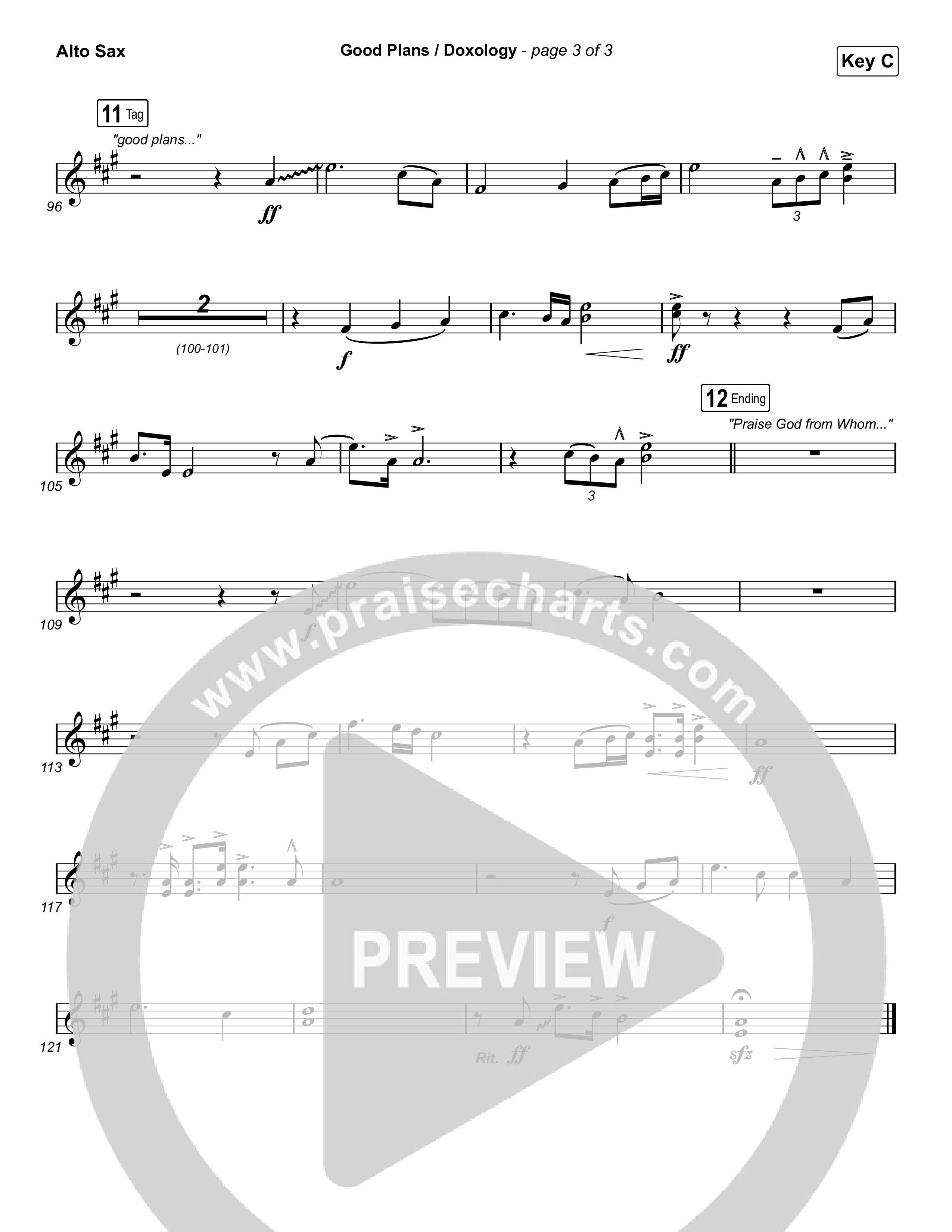 Good Plans/Doxology Alto Sax (Red Rocks Worship)