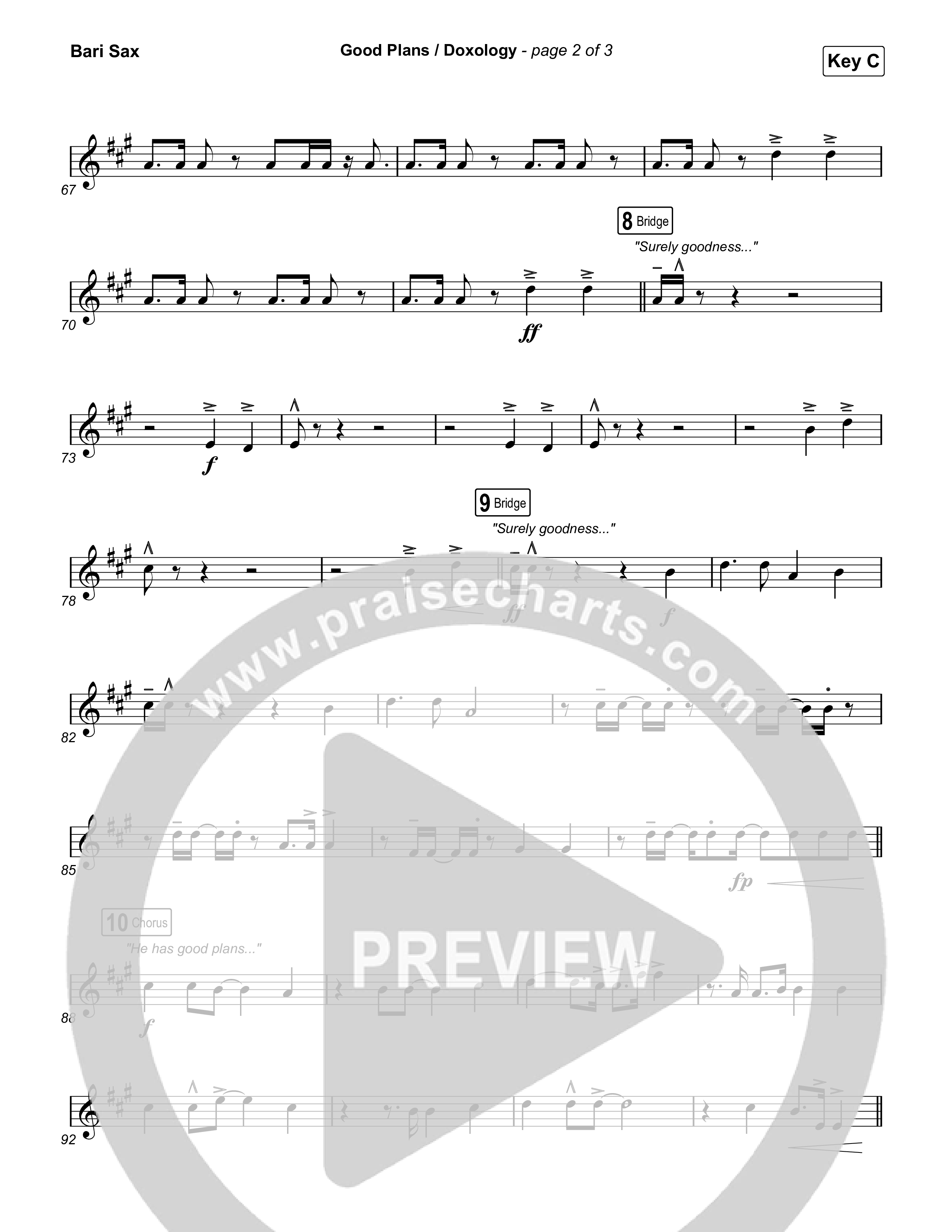 Good Plans/Doxology Bari Sax (Red Rocks Worship)