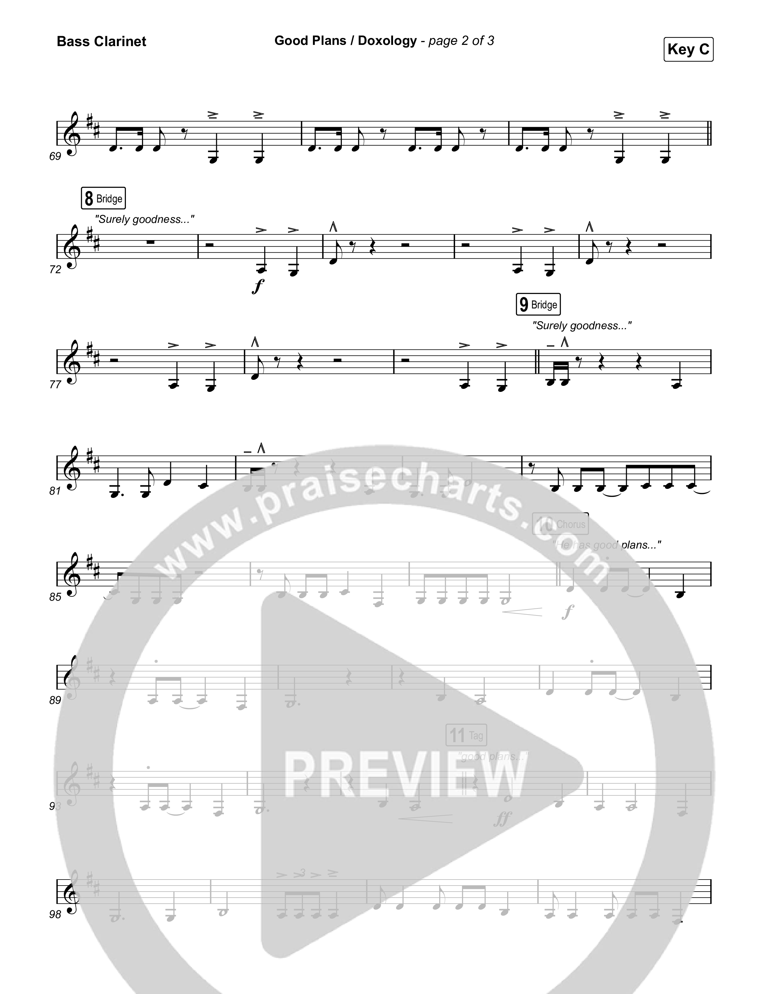 Good Plans/Doxology Bass Clarinet (Red Rocks Worship)