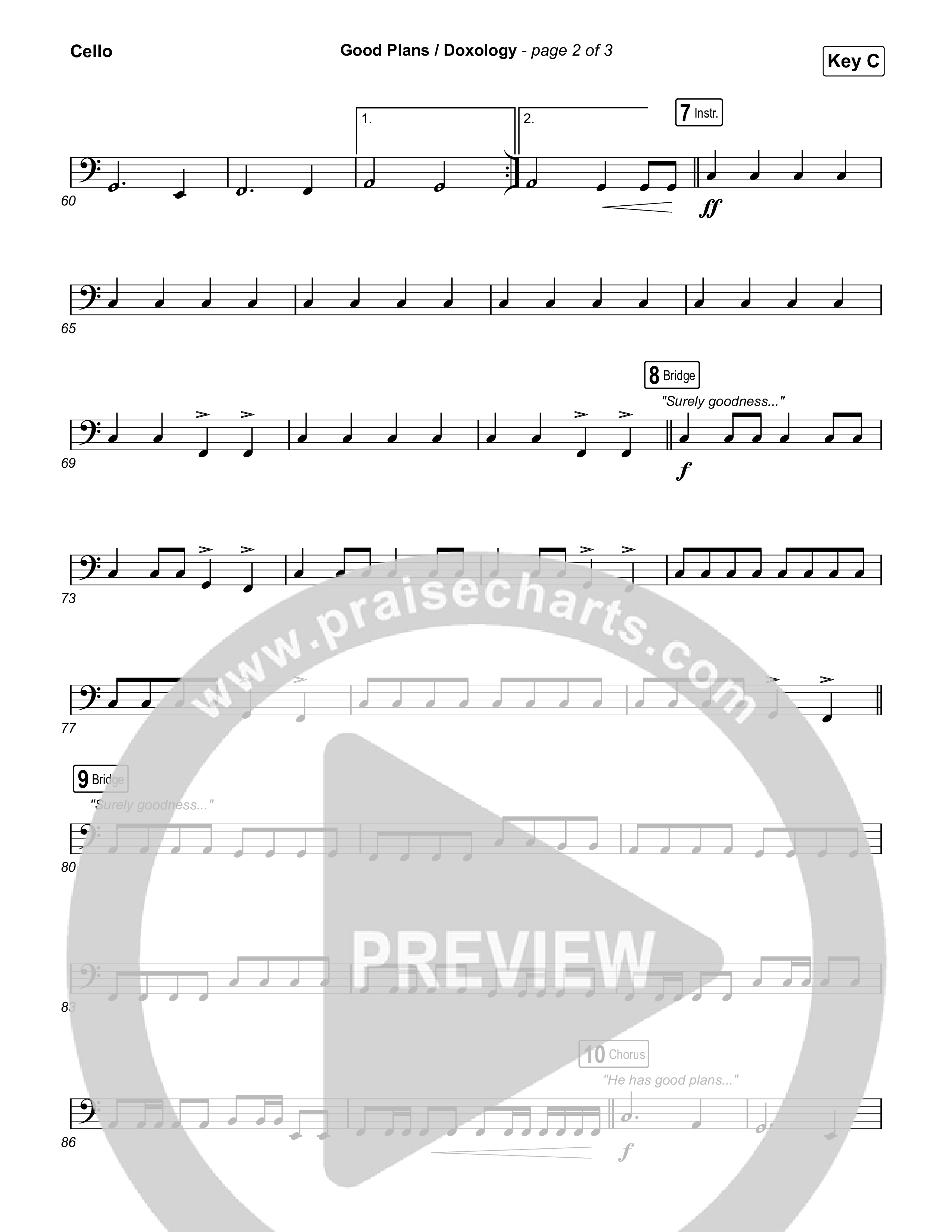 Good Plans/Doxology Cello (Red Rocks Worship)