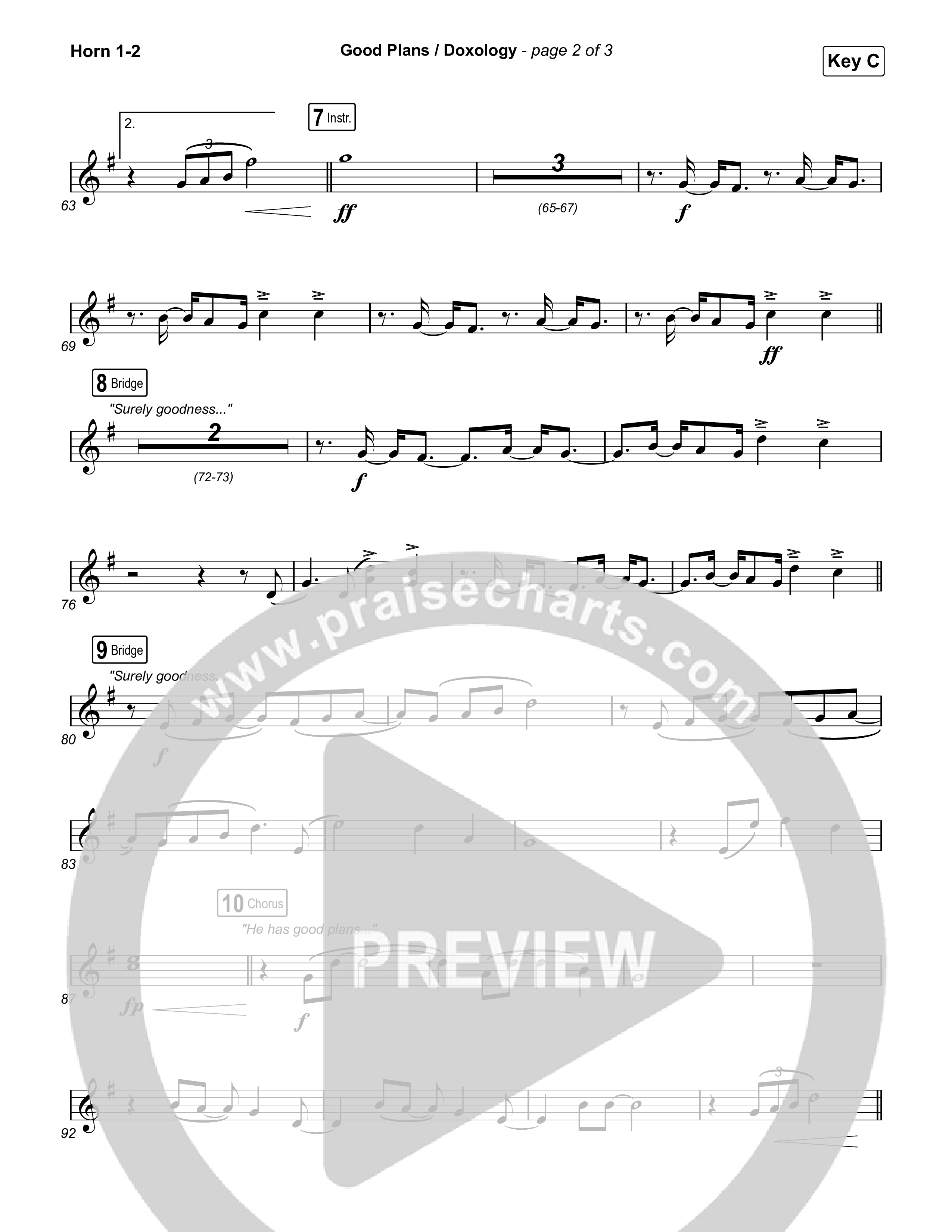 Good Plans/Doxology Brass Pack (Red Rocks Worship)