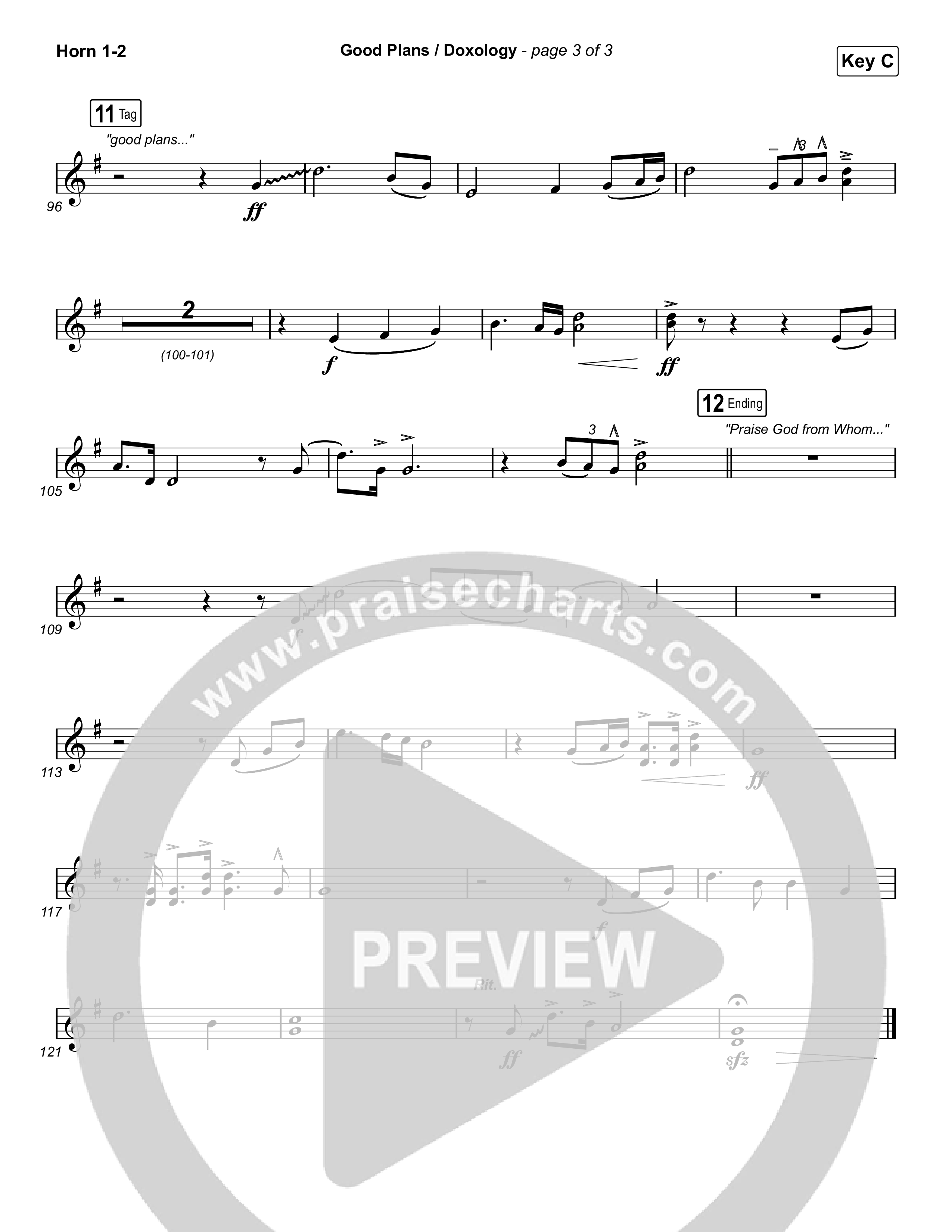 Good Plans/Doxology French Horn 1,2 (Red Rocks Worship)