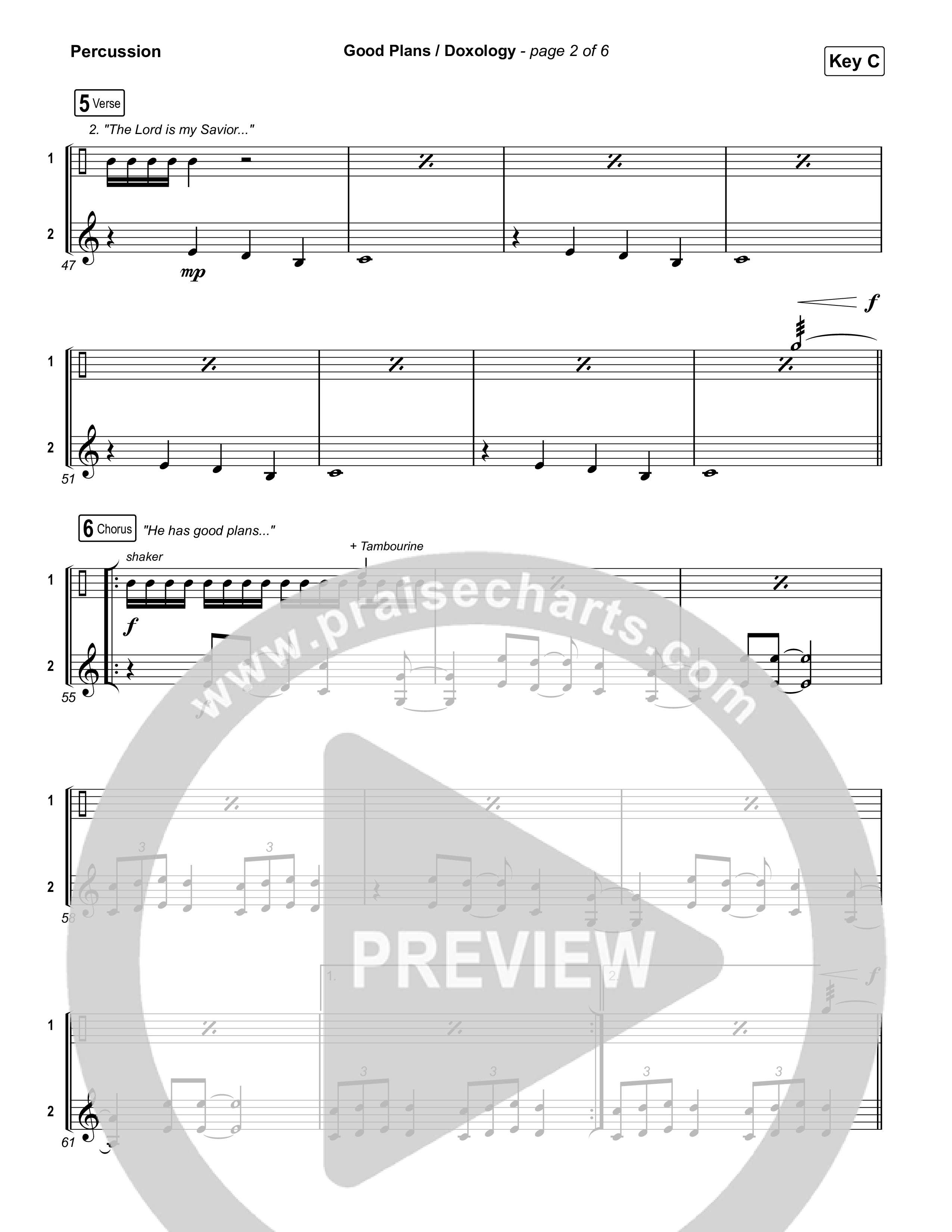 Good Plans/Doxology Percussion (Red Rocks Worship)