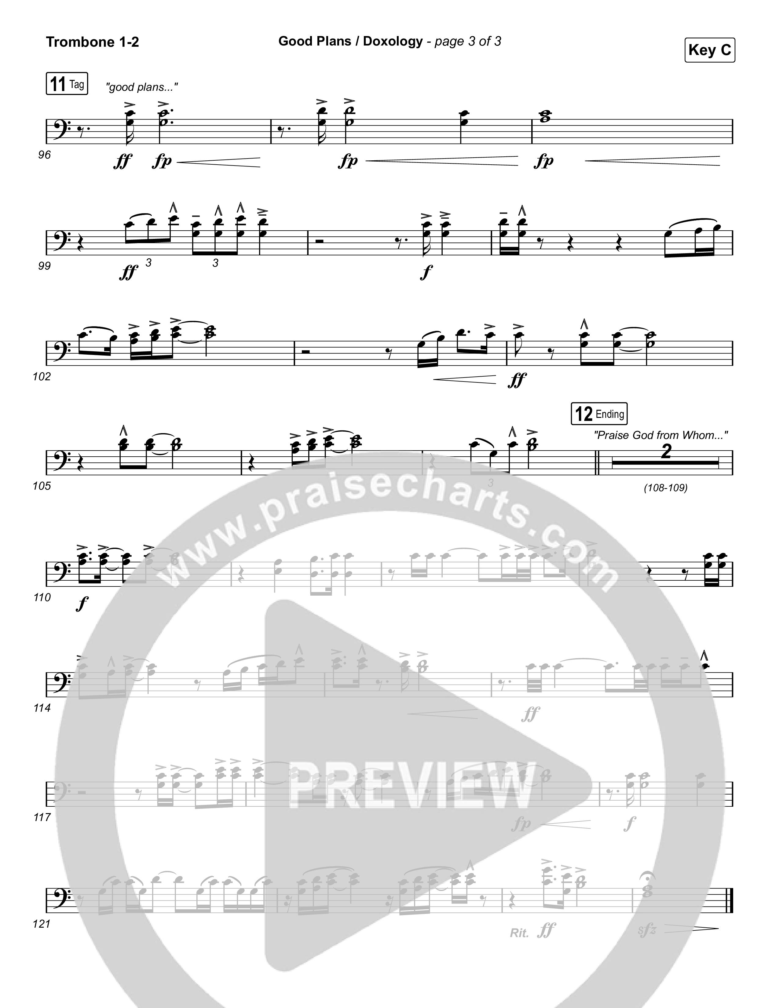 Good Plans/Doxology Trombone 1/2 (Red Rocks Worship)