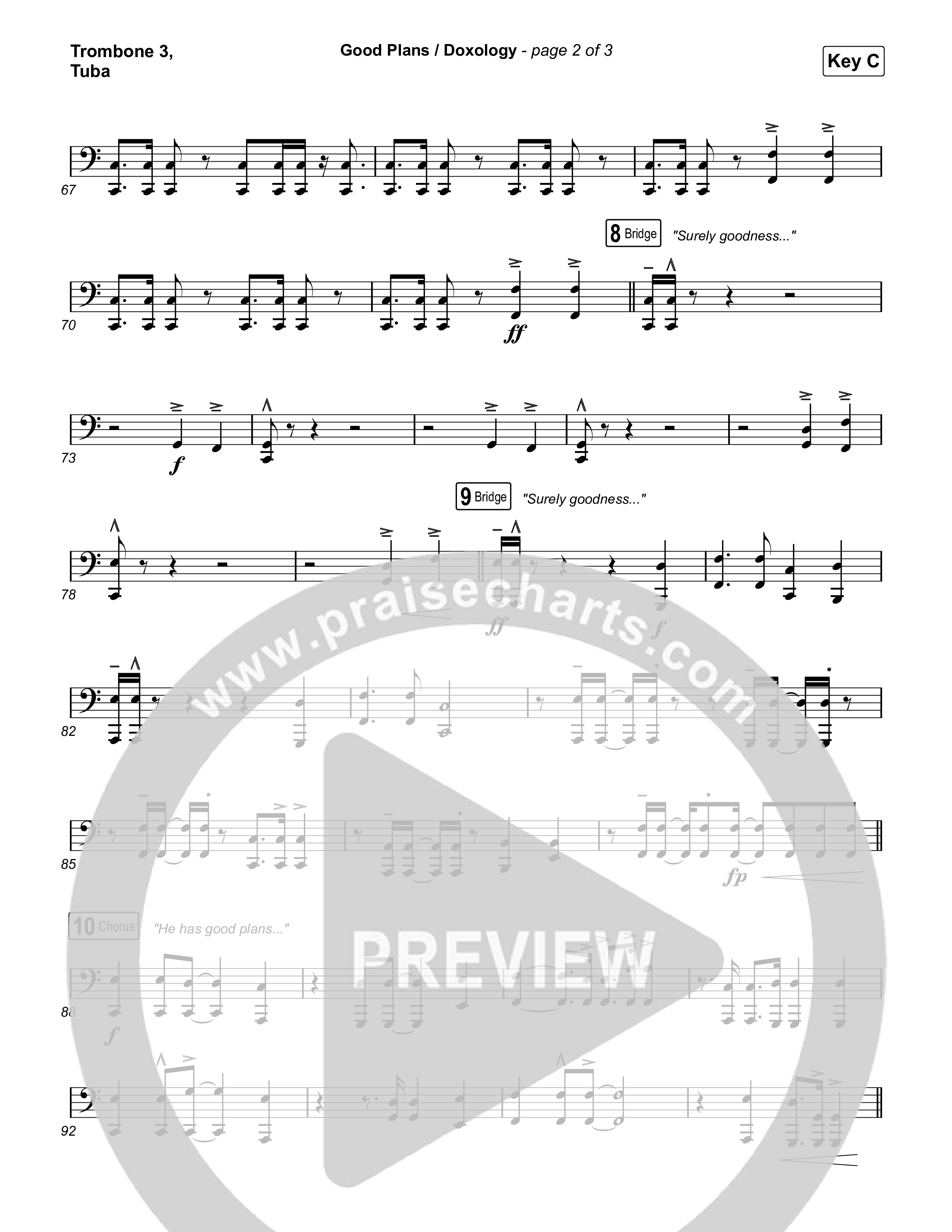 Good Plans/Doxology Trombone 3/Tuba (Red Rocks Worship)