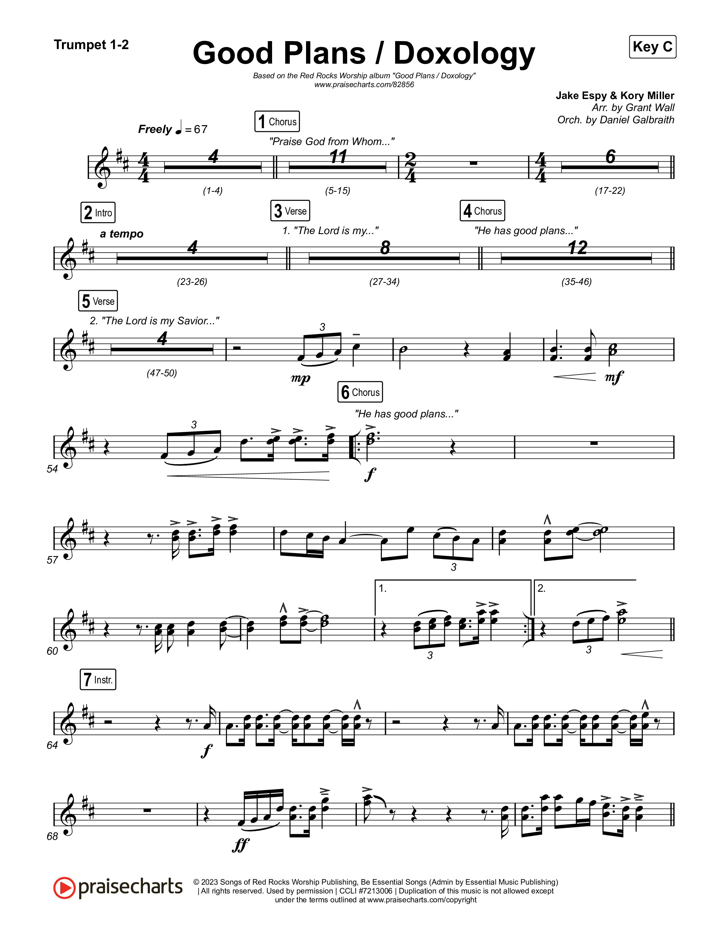 Good Plans/Doxology Trumpet 1,2 (Red Rocks Worship)