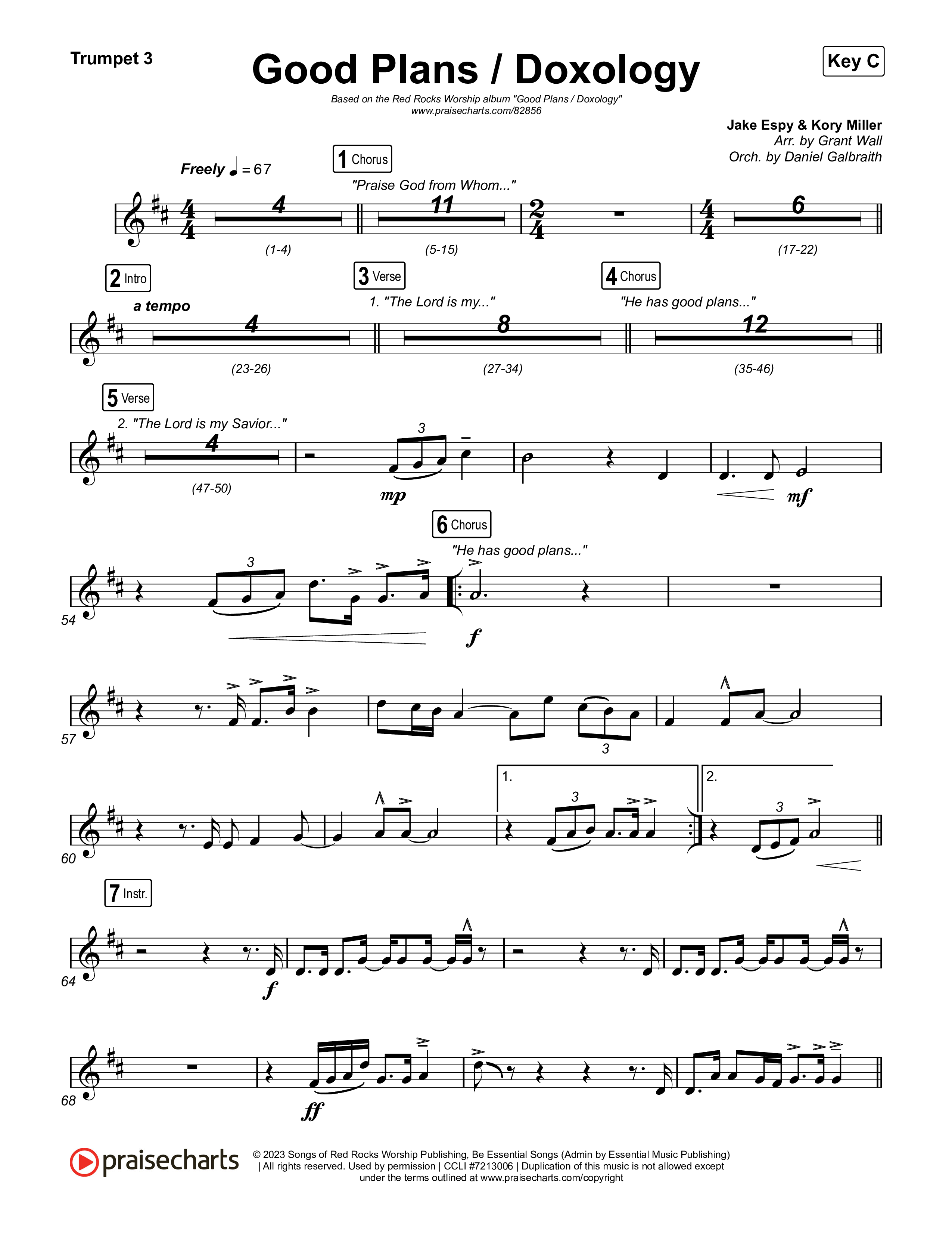 Good Plans/Doxology Trumpet 3 (Red Rocks Worship)