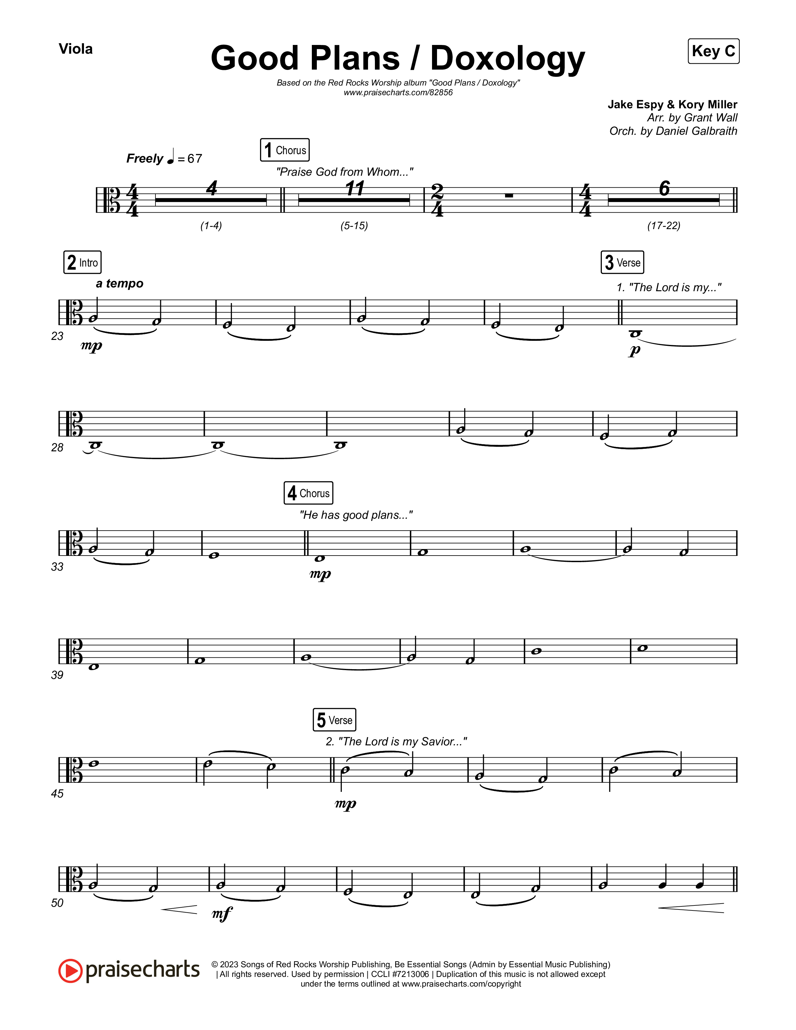 Good Plans/Doxology Viola (Red Rocks Worship)