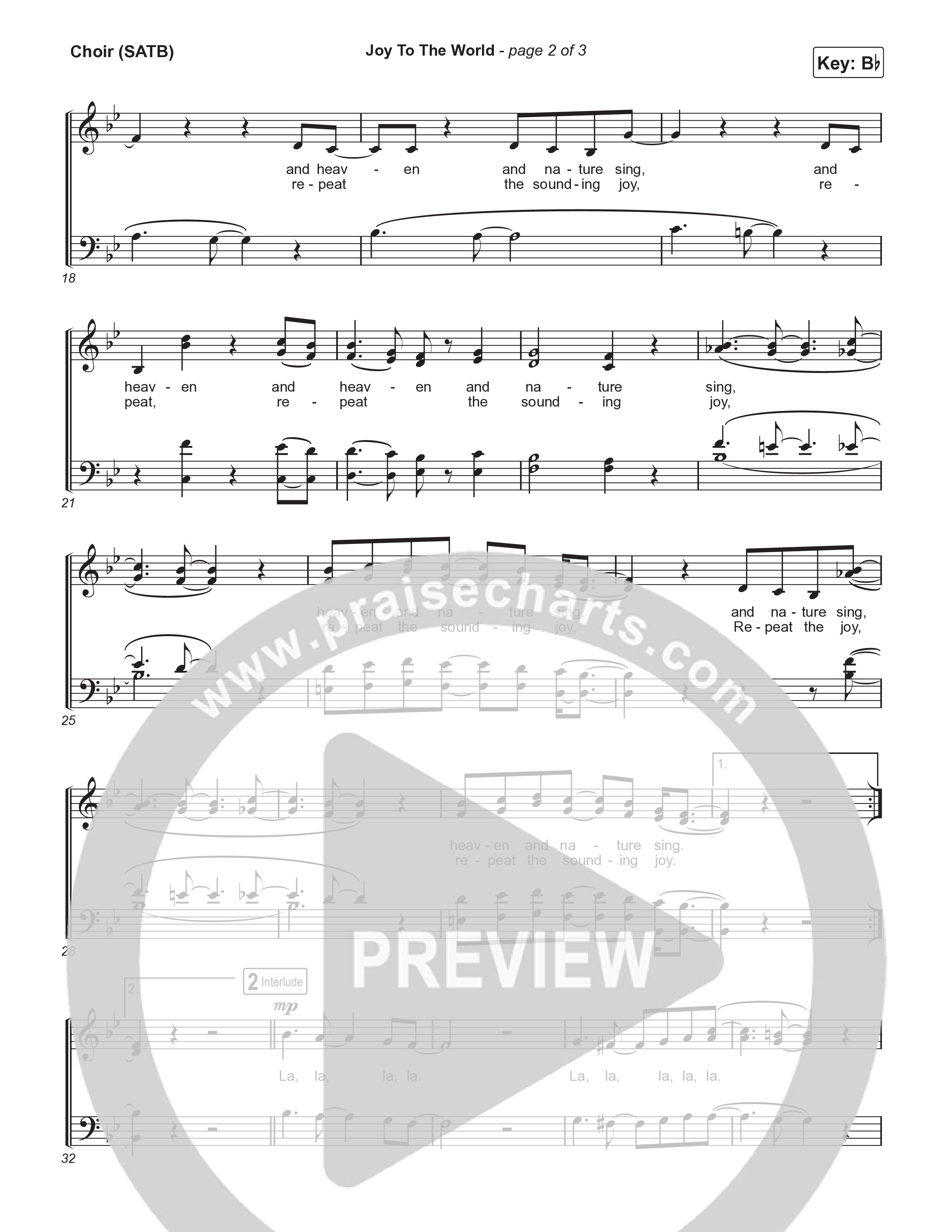 Joy To The World Choir Sheet (SATB) (Kirk Franklin)