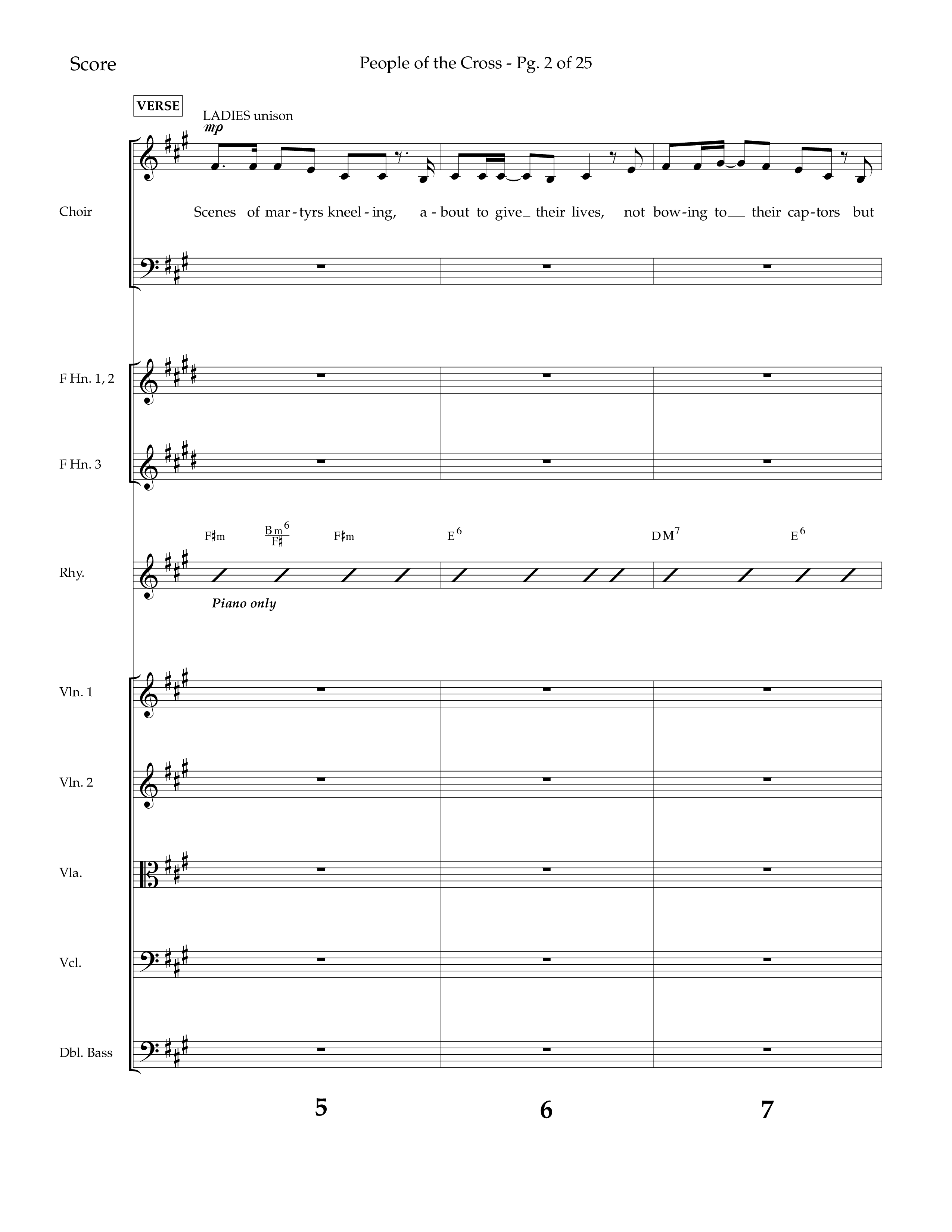 People Of The Cross (Choral Anthem SATB) Conductor's Score (Lifeway Choral / Arr. Kirk Kirkland / Orch. Phillip Keveren)