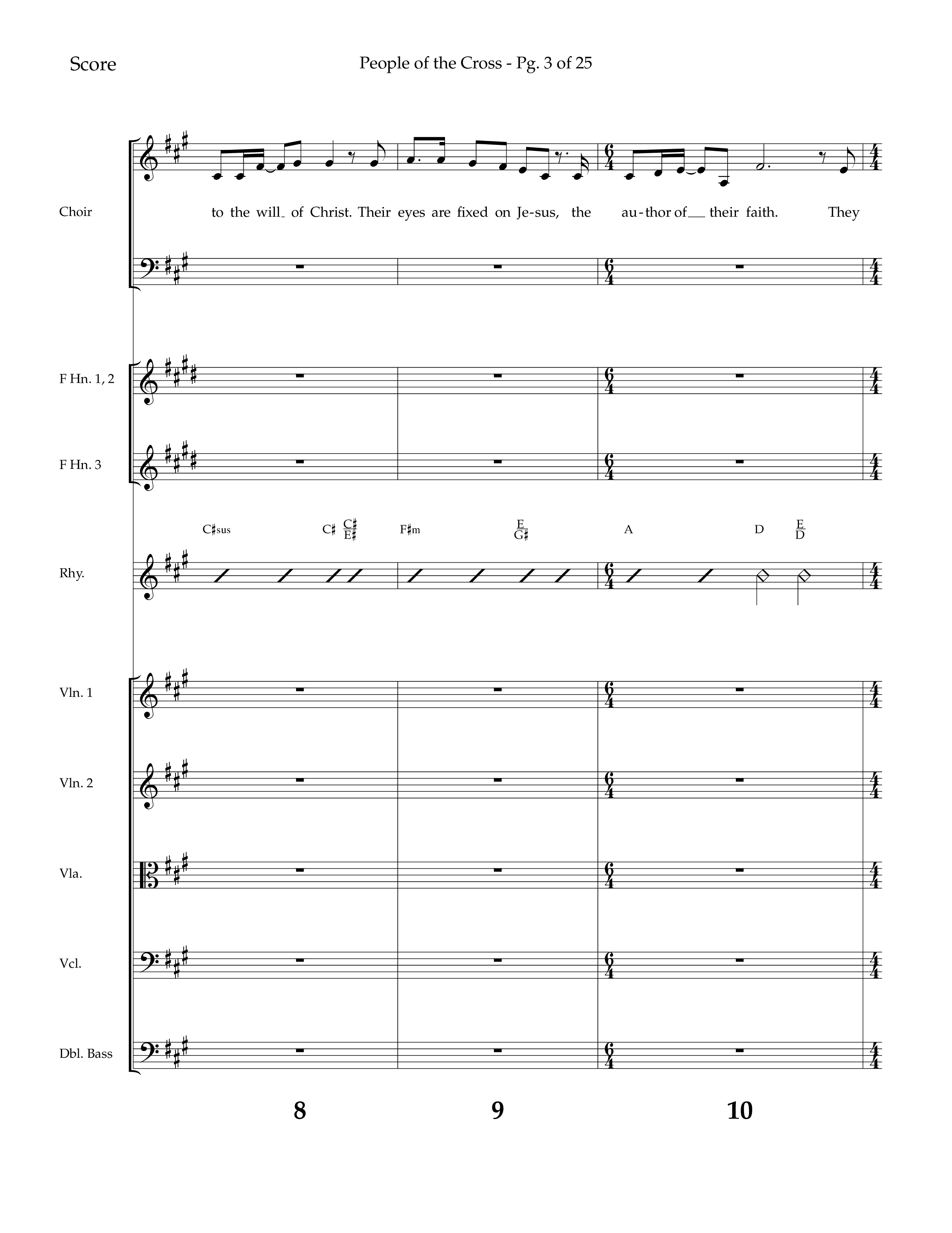 People Of The Cross (Choral Anthem SATB) Orchestration (Lifeway Choral / Arr. Kirk Kirkland / Orch. Phillip Keveren)