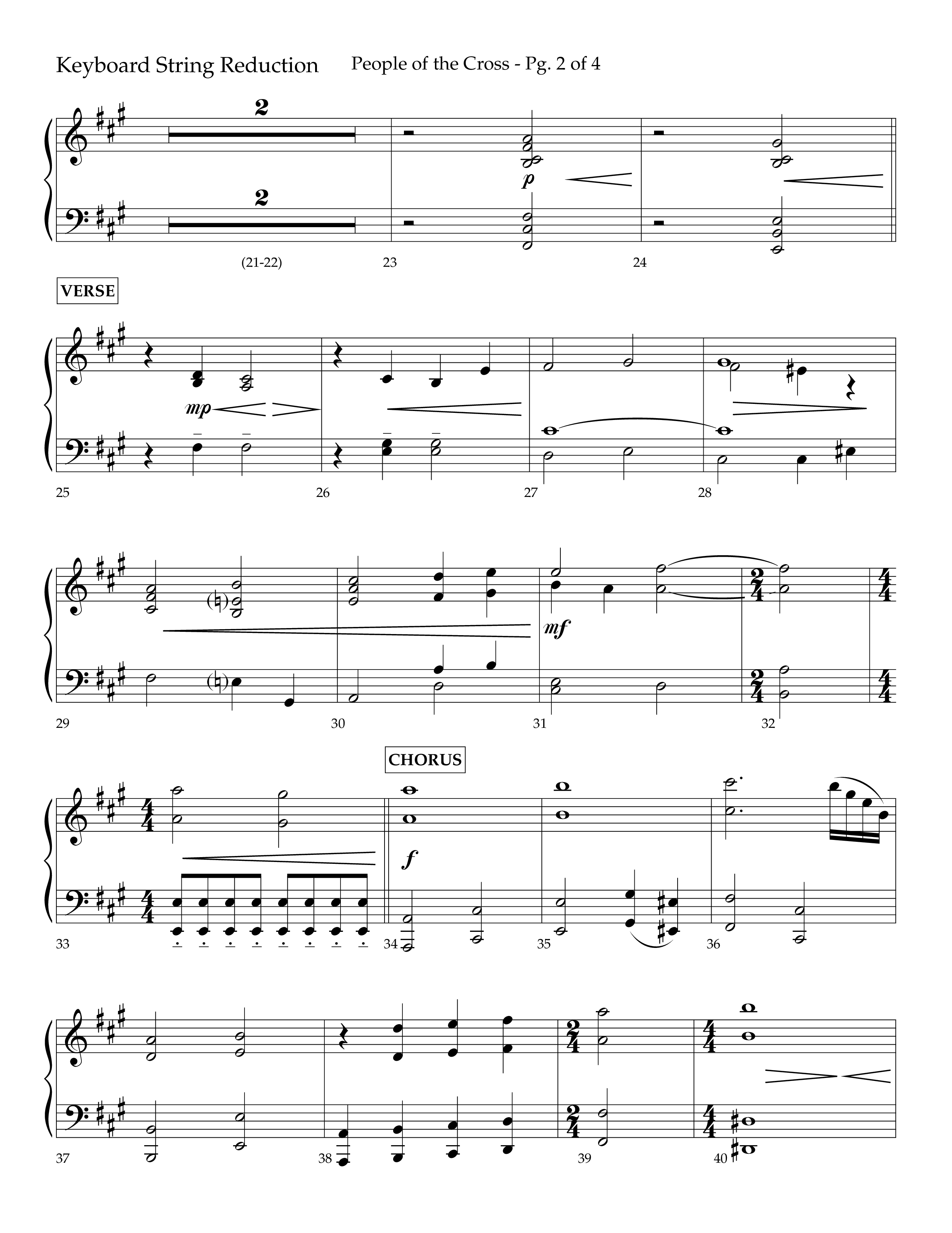 People Of The Cross (Choral Anthem SATB) String Reduction (Lifeway Choral / Arr. Kirk Kirkland / Orch. Phillip Keveren)