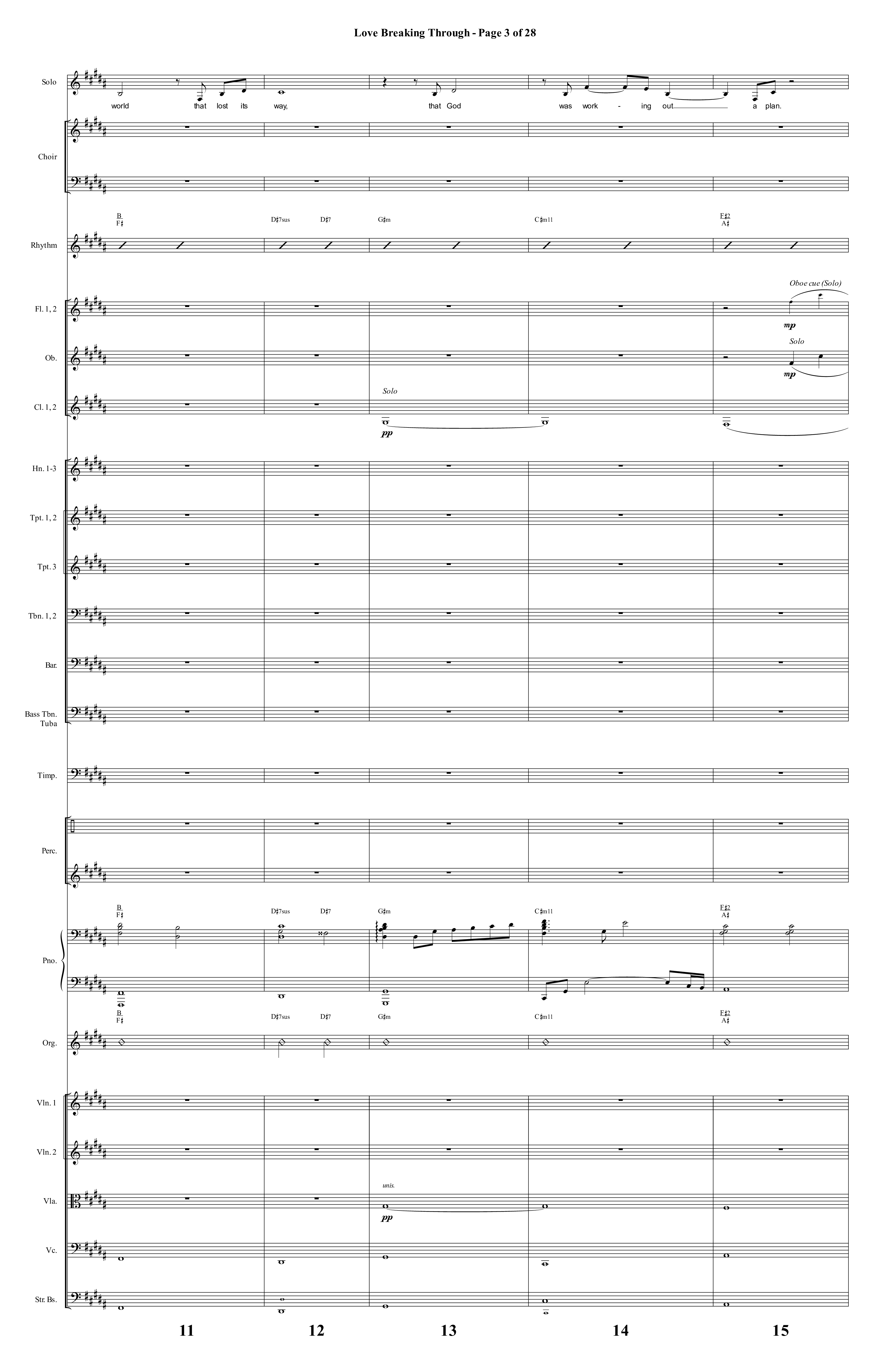 Love Breaking Through Conductor's Score (TaRanda Greene / Arr. Bradley Knight / The Brooklyn Tabernacle Choir)