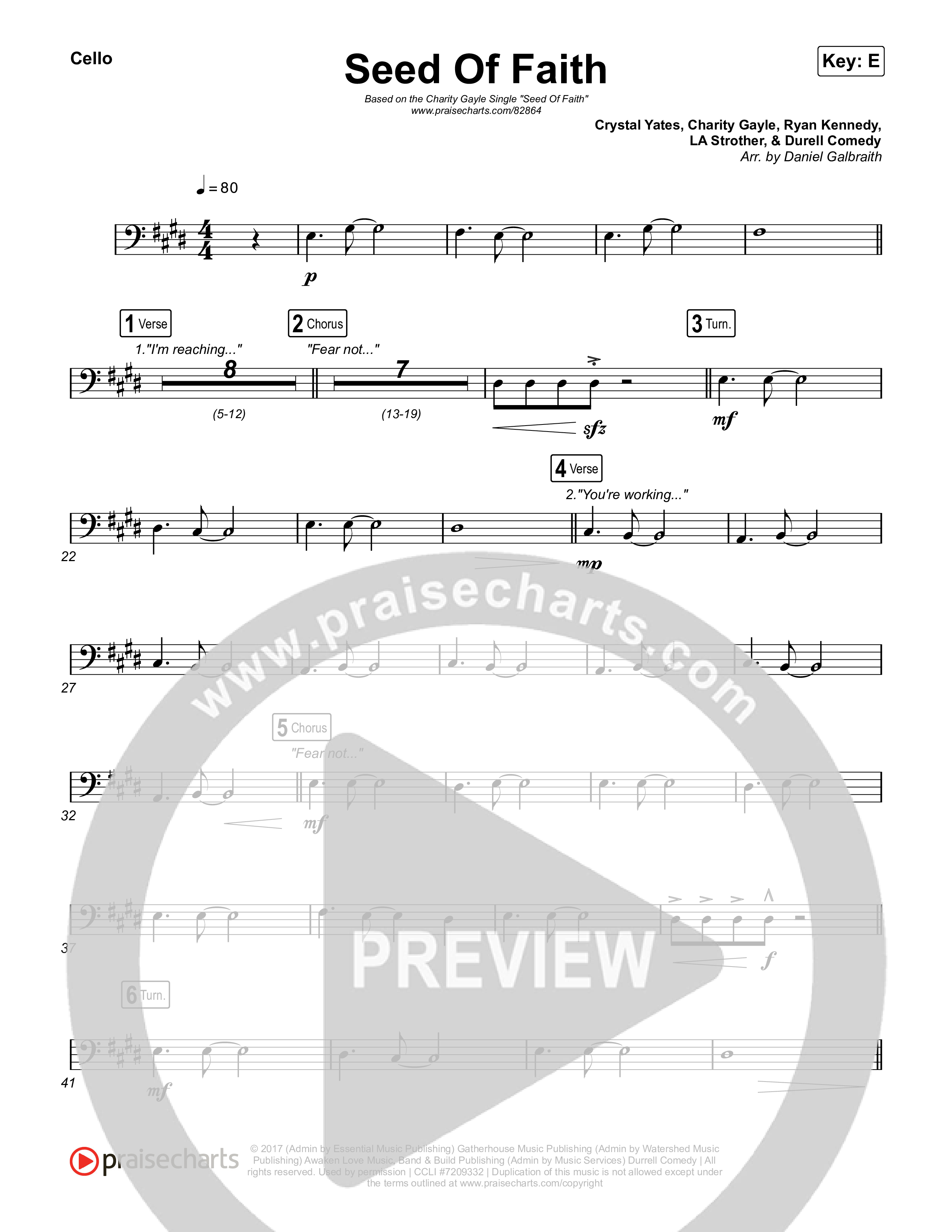 Seed Of Faith Cello (Charity Gayle)