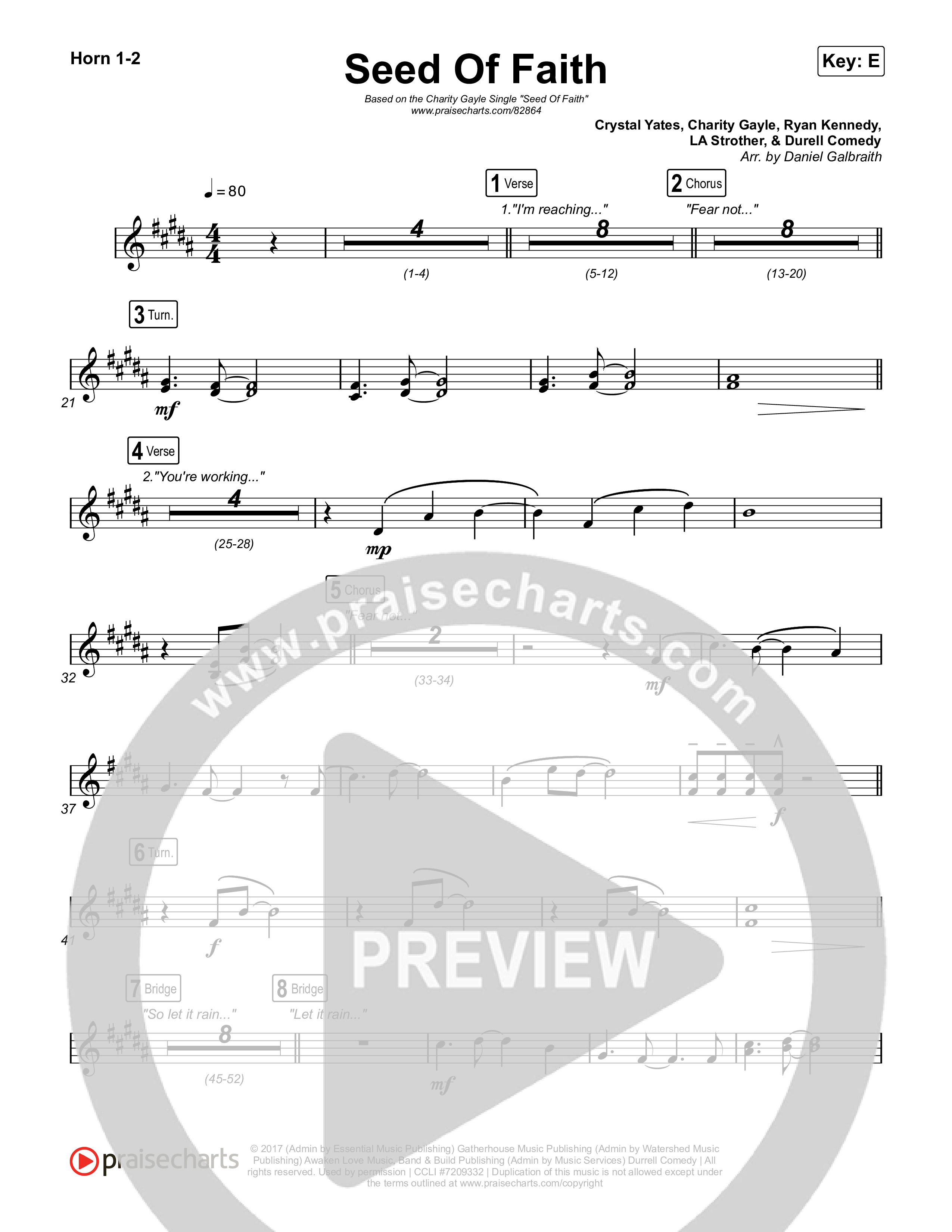 Seed Of Faith French Horn 1,2 (Charity Gayle)