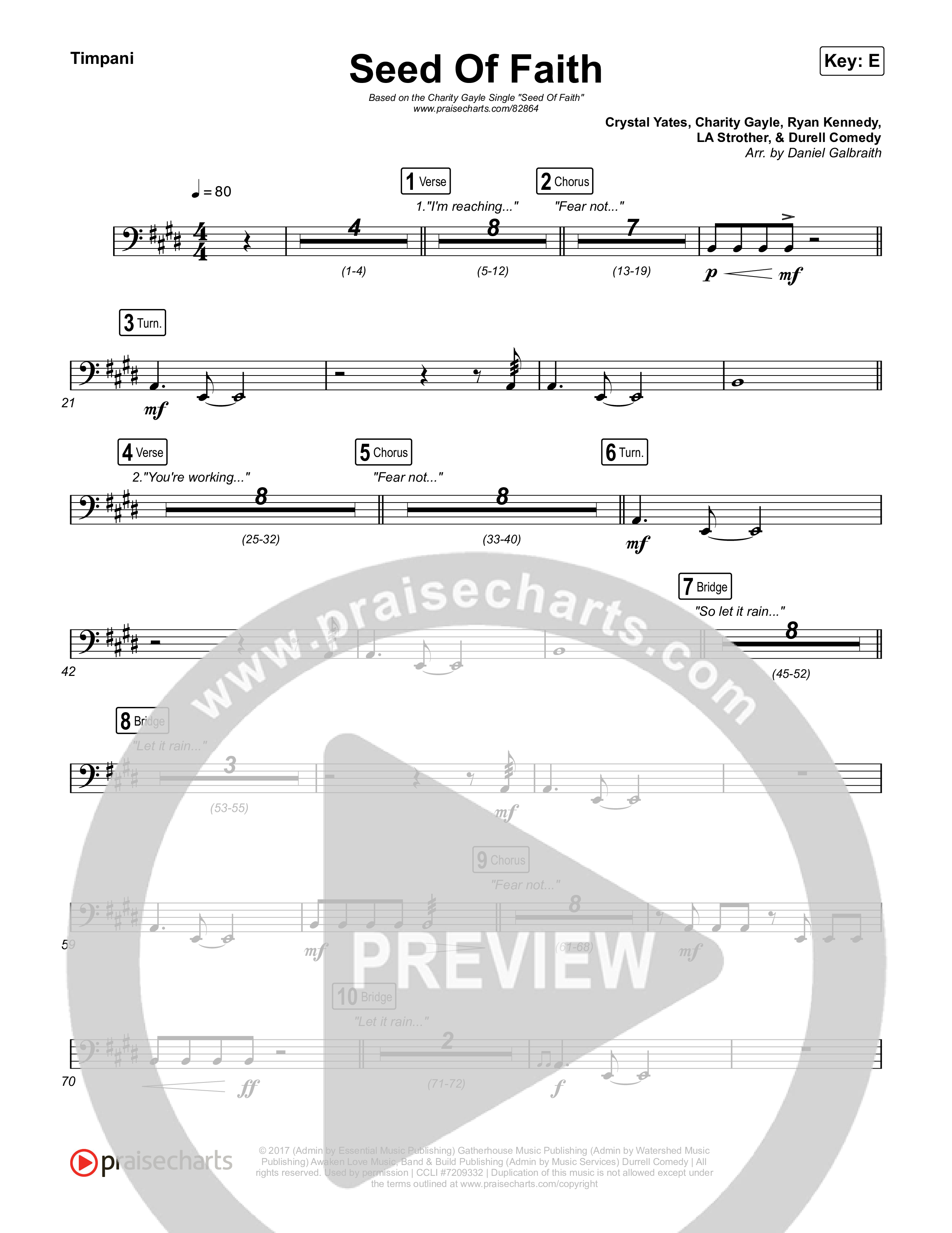 Seed Of Faith Timpani (Charity Gayle)