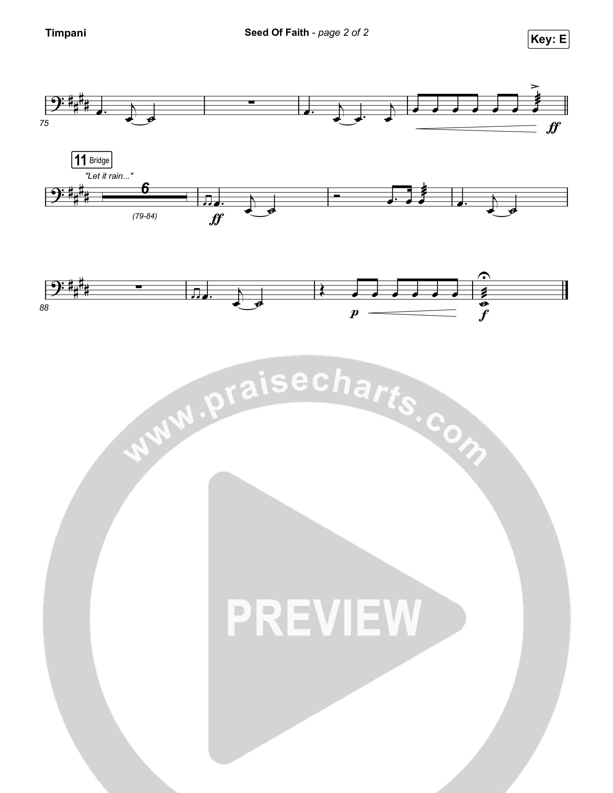 Seed Of Faith Timpani (Charity Gayle)