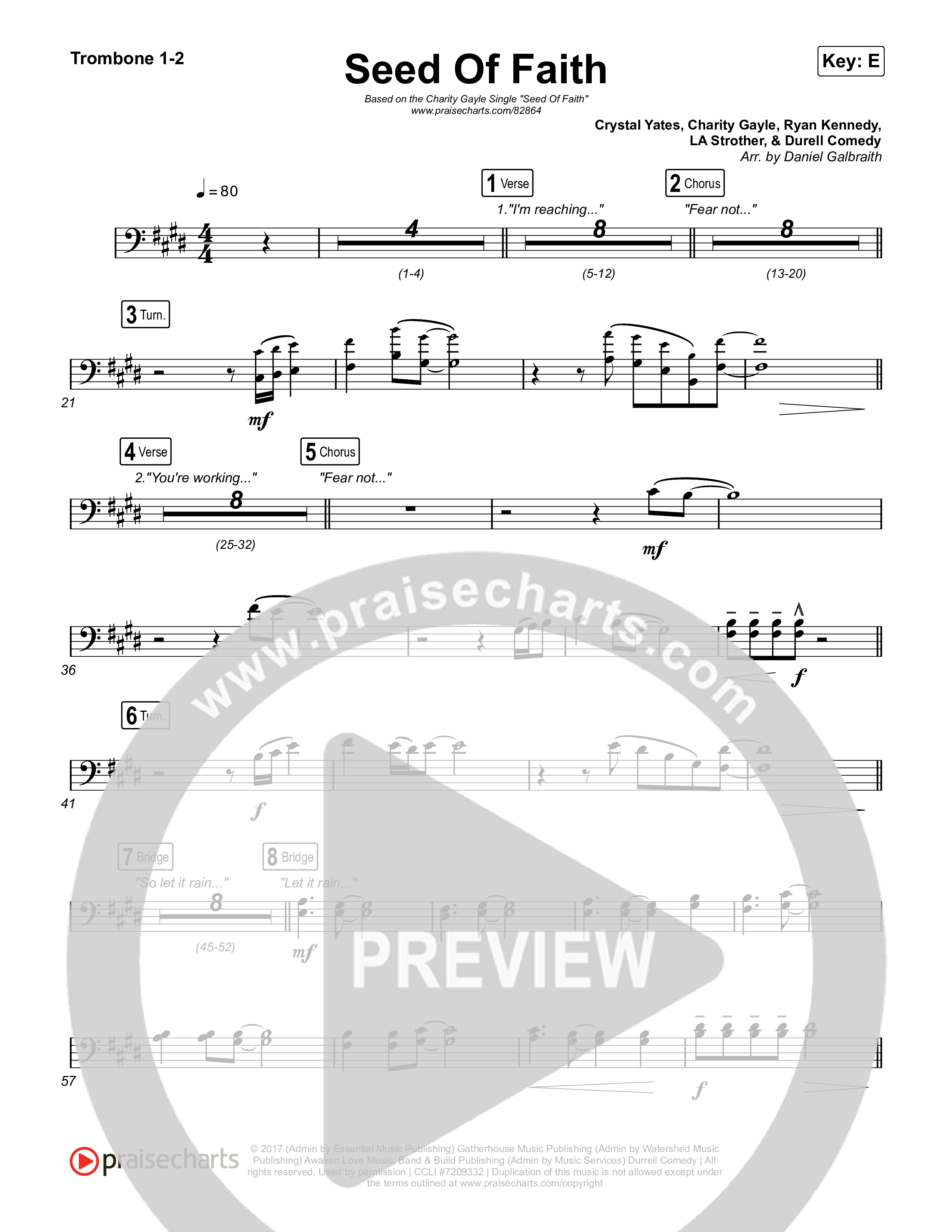 Seed Of Faith Trombone 1,2 (Charity Gayle)