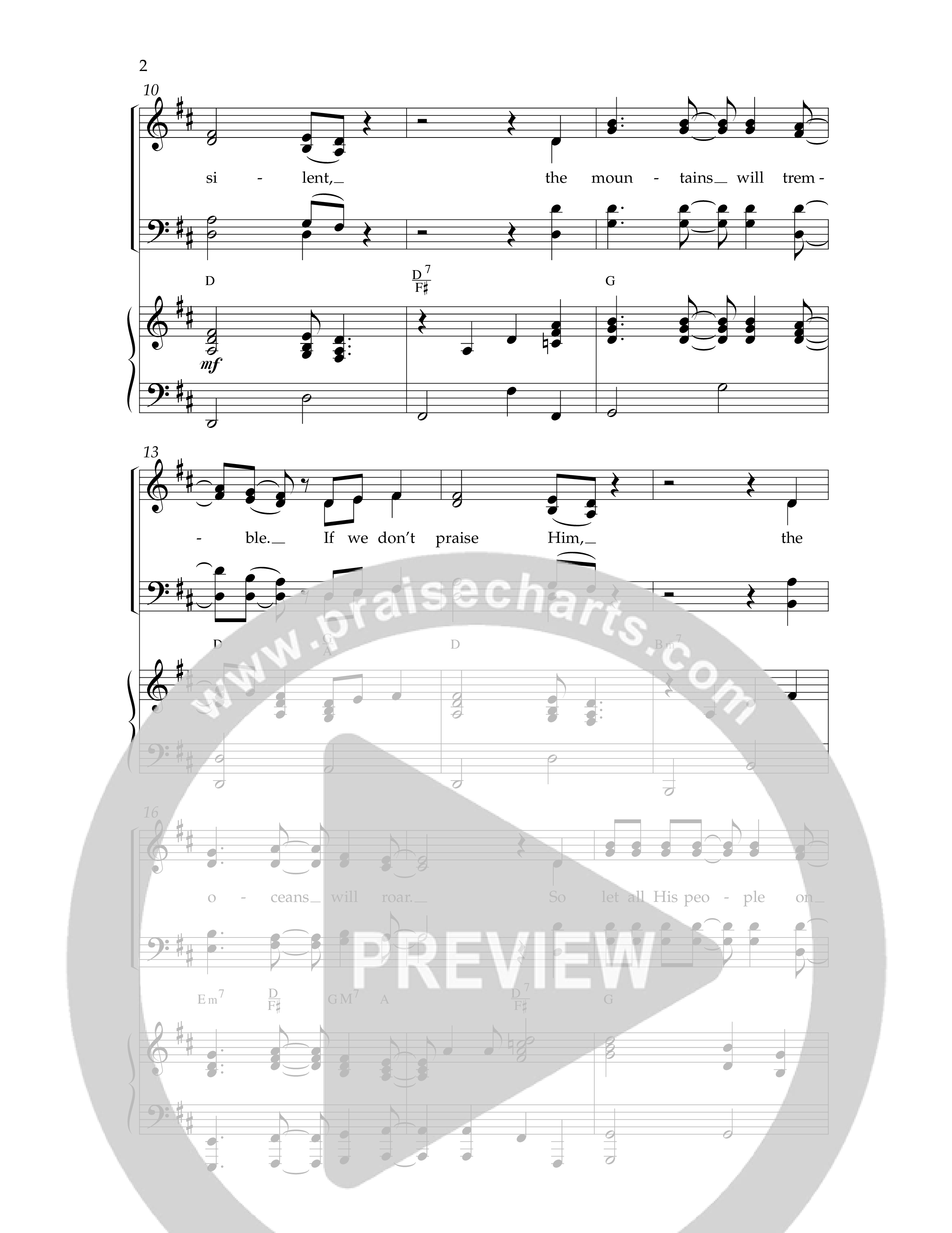 Praise God (Choral Anthem SATB) Anthem (SATB/Piano) (Lifeway Choral / Arr. Dennis Allen)