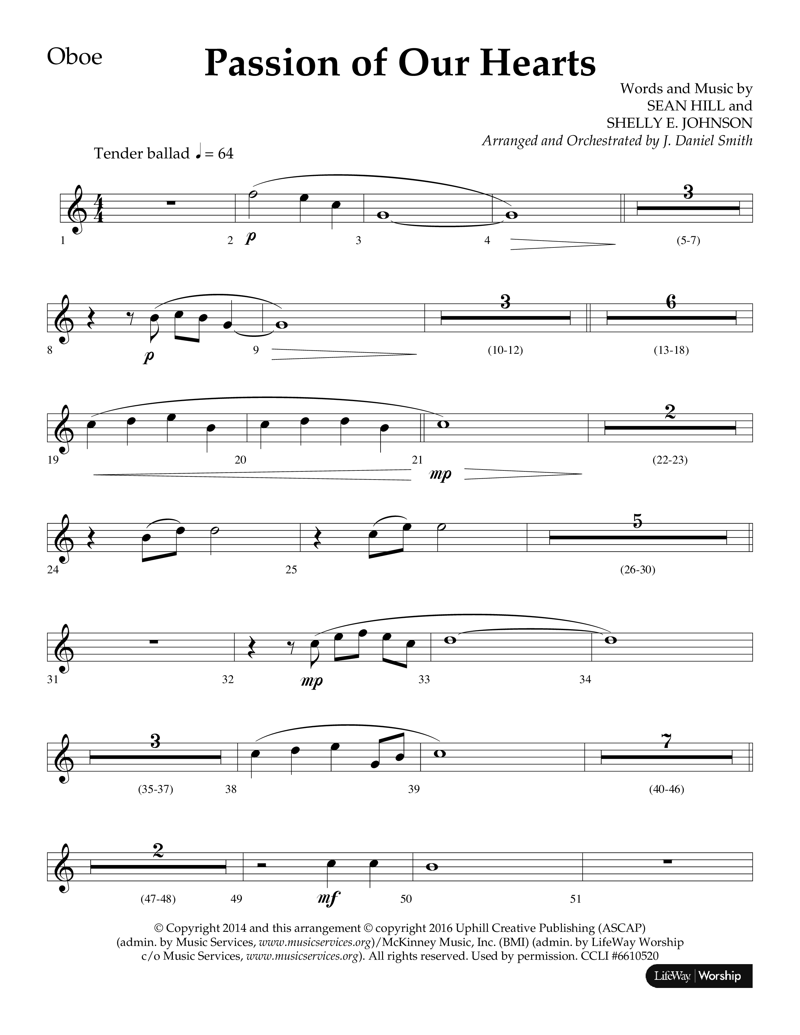 Passion Of Our Hearts (Choral Anthem SATB) Oboe (Arr. J. Daniel Smith)