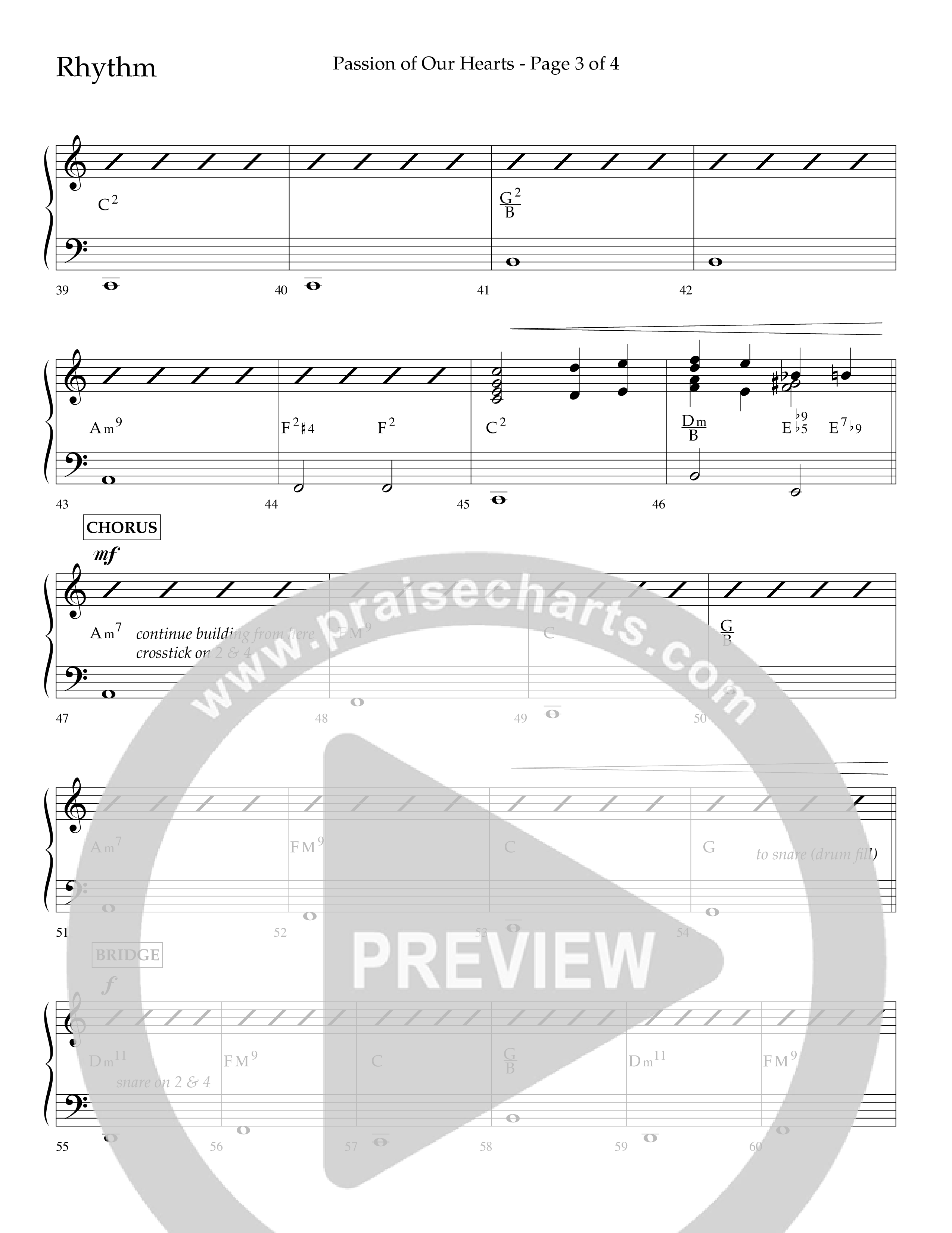 Passion Of Our Hearts (Choral Anthem SATB) Lead Melody & Rhythm (Arr. J. Daniel Smith)