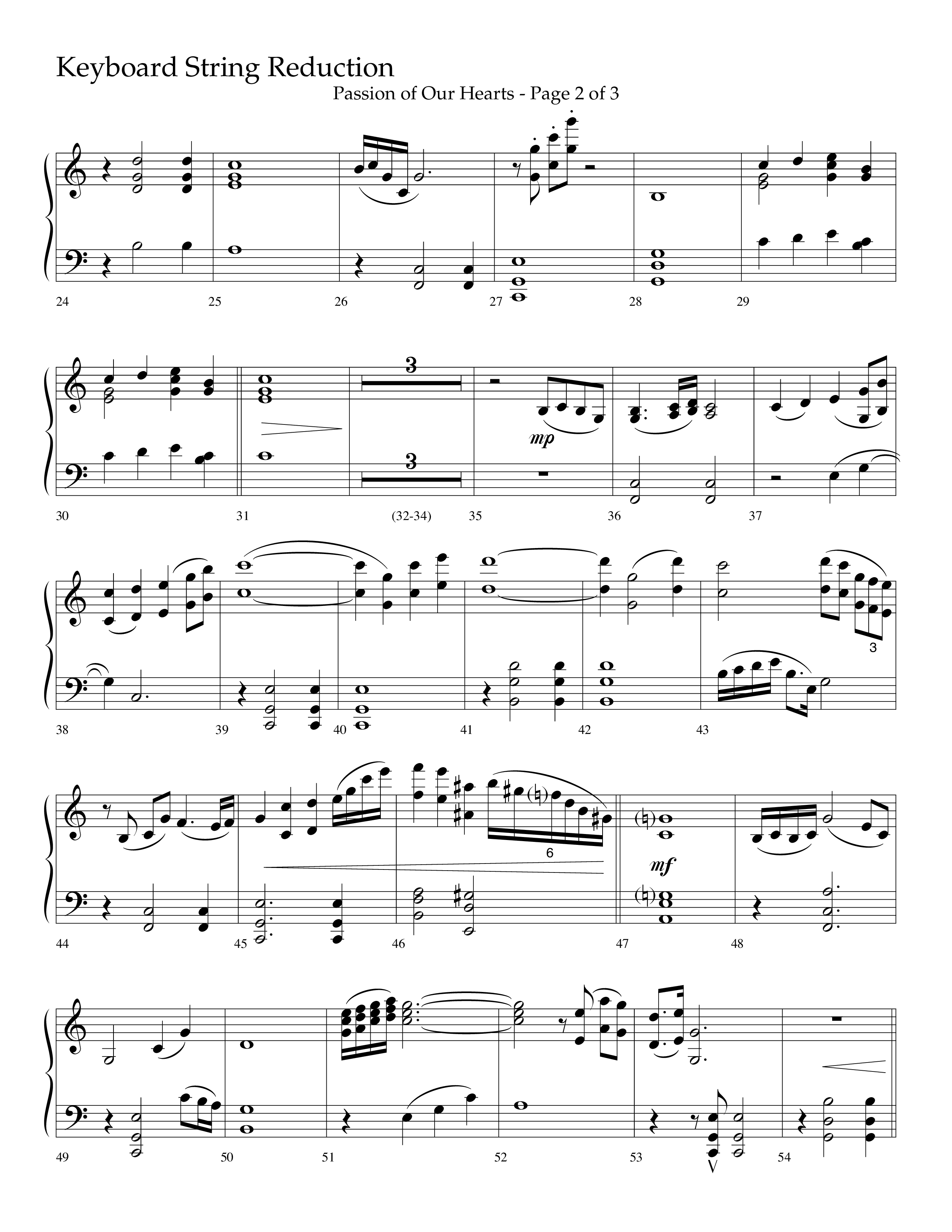 Passion Of Our Hearts (Choral Anthem SATB) String Reduction (Arr. J. Daniel Smith)