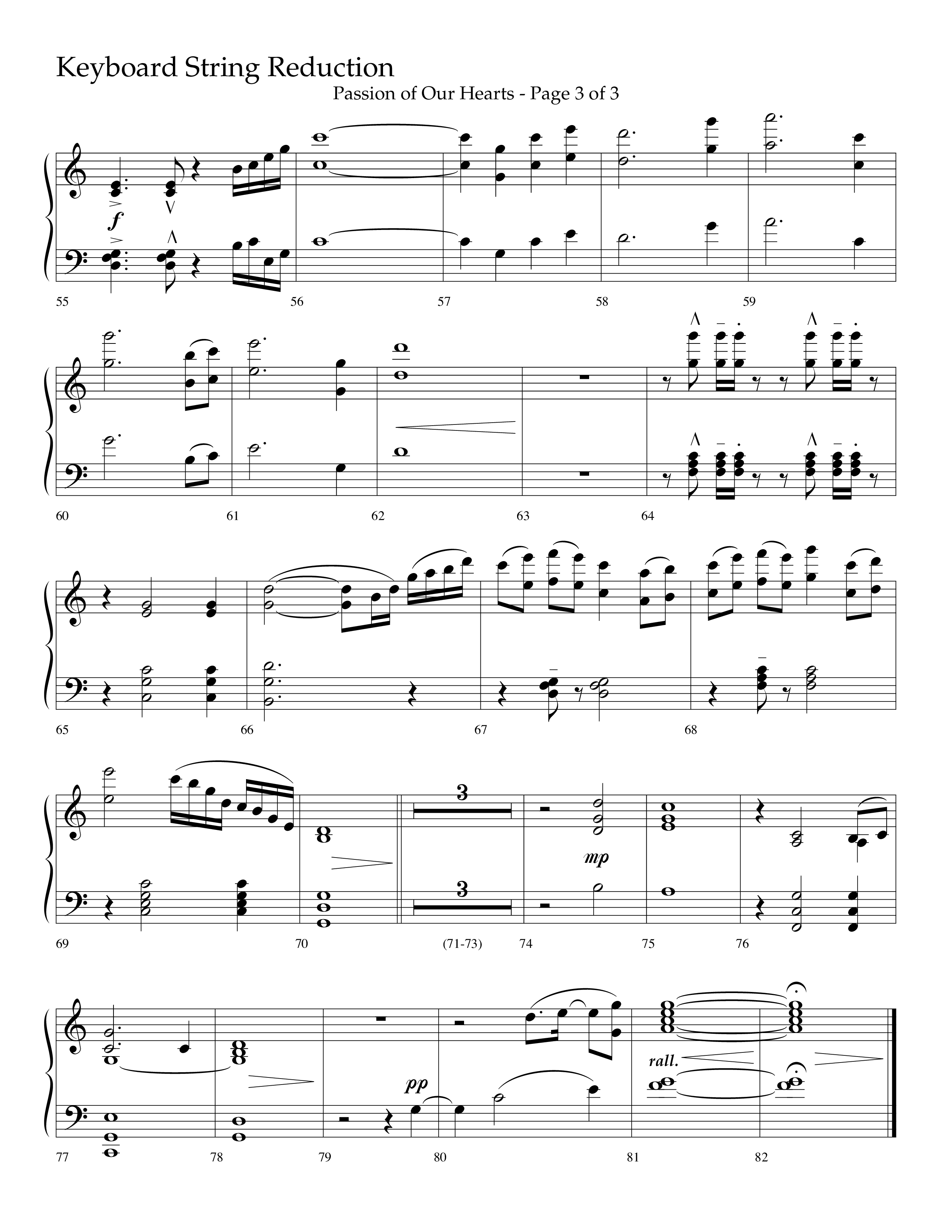 Passion Of Our Hearts (Choral Anthem SATB) String Reduction (Arr. J. Daniel Smith)