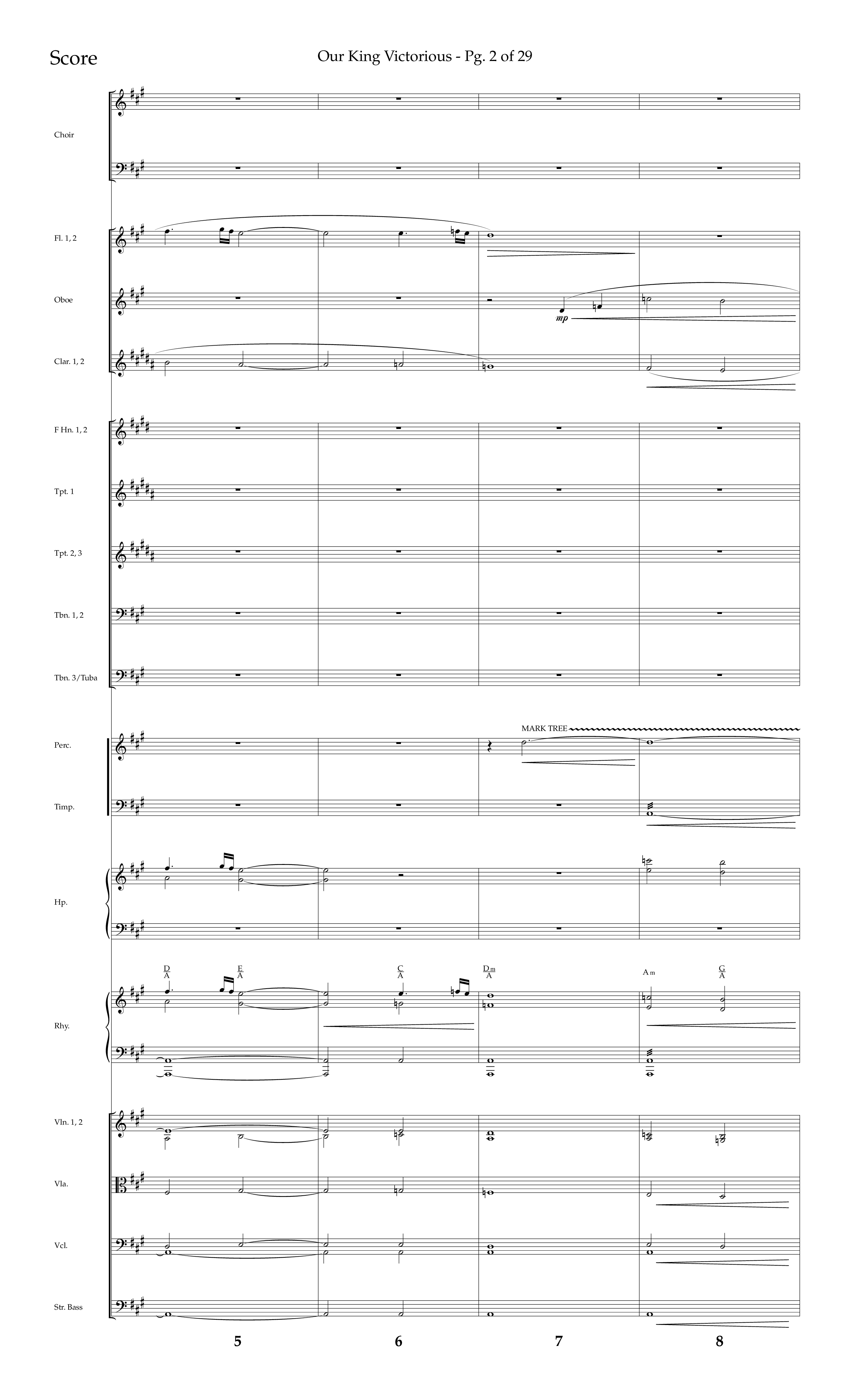 Our King Victorious (Choral Anthem SATB) Orchestration (Lifeway Choral / Arr. Richard Kingsmore)