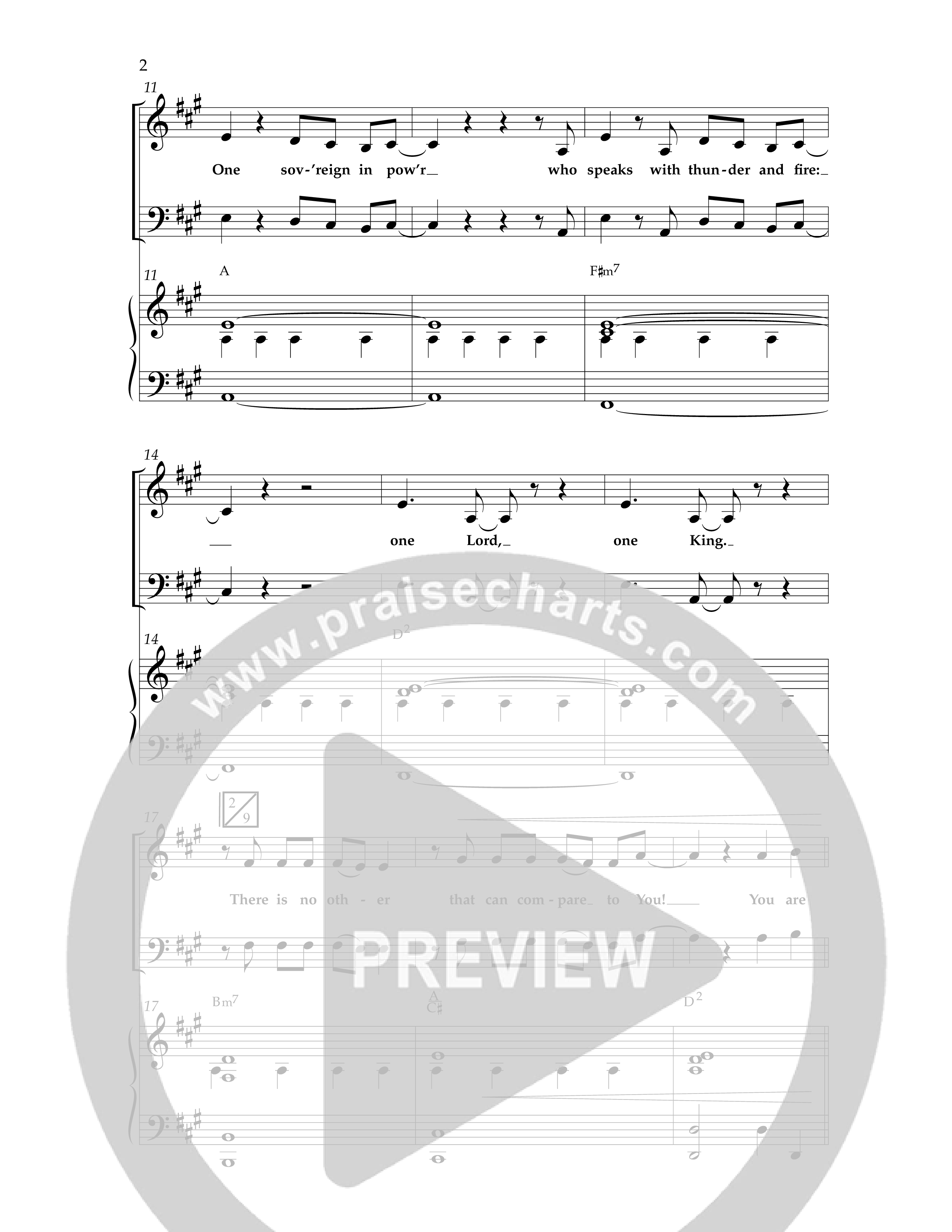 One True God (Choral Anthem SATB) Anthem (SATB/Piano) (Lifeway Choral / Arr. Bradley Knight)