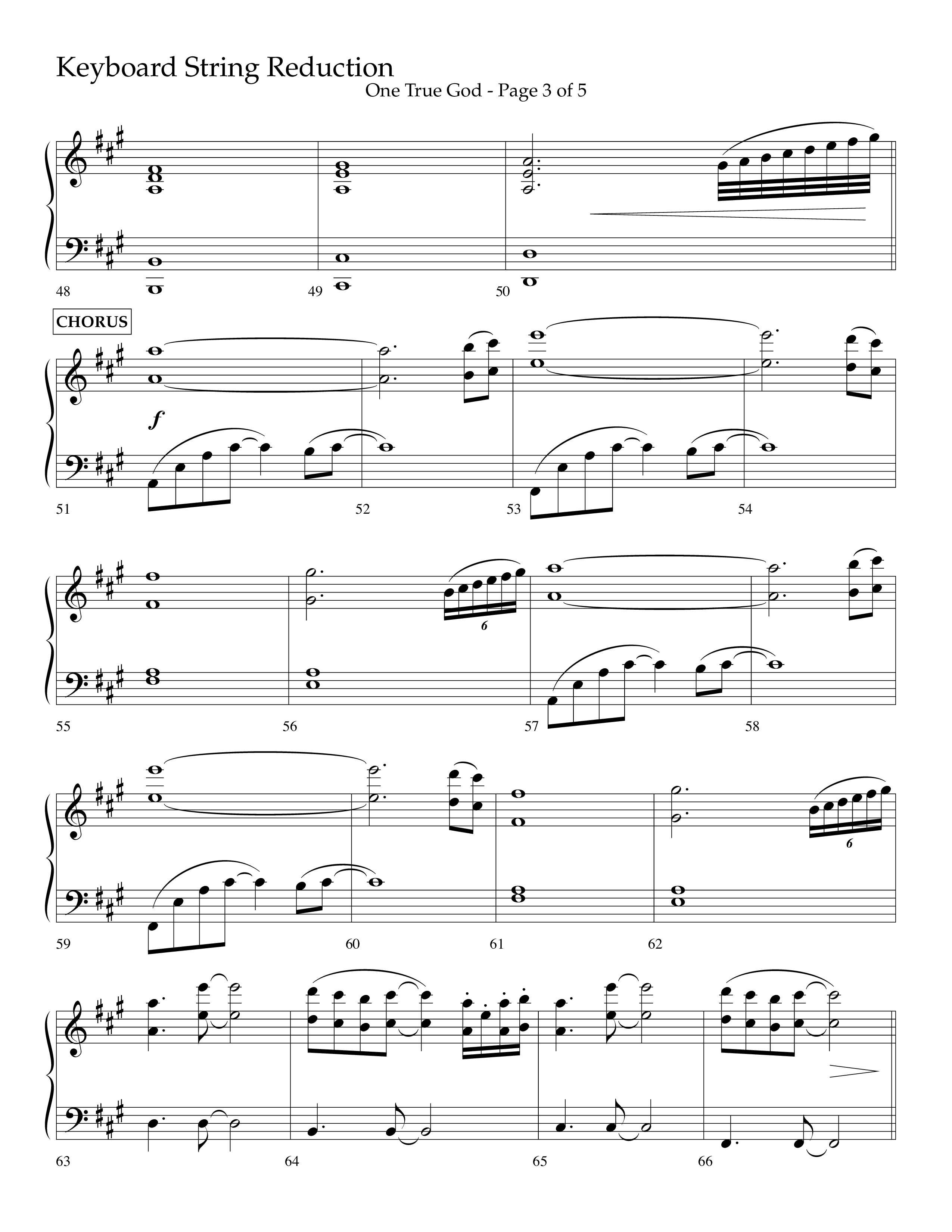 One True God (Choral Anthem SATB) String Reduction (Lifeway Choral / Arr. Bradley Knight)