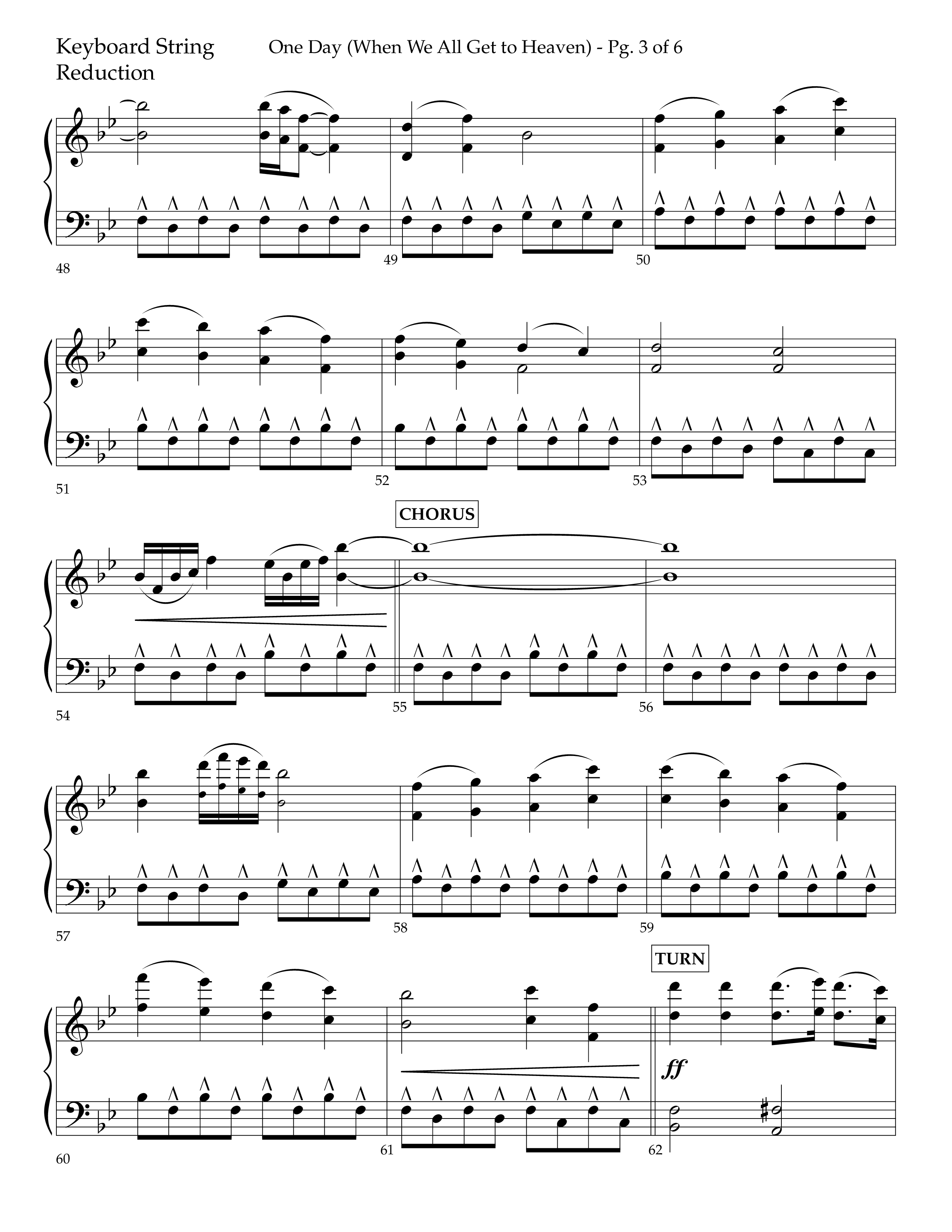 One Day (When We All Get To Heaven) (Choral Anthem SATB) String Reduction (Lifeway Choral / Arr. Cliff Duren)