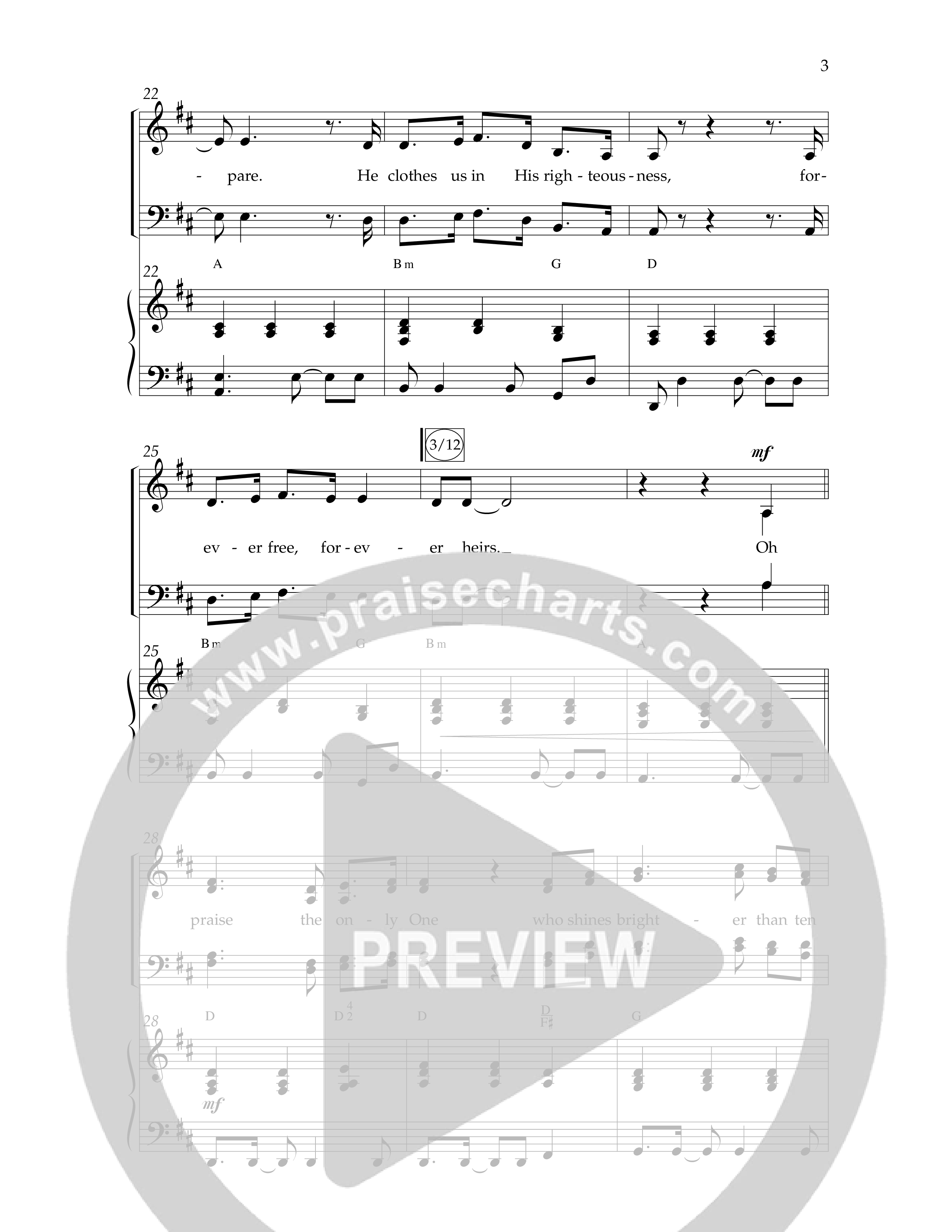 Oh Praise (The Only One) with Doxology (Choral Anthem SATB) Anthem (SATB/Piano) (Lifeway Choral / Arr. John Bolin / Orch. Cliff Duren)