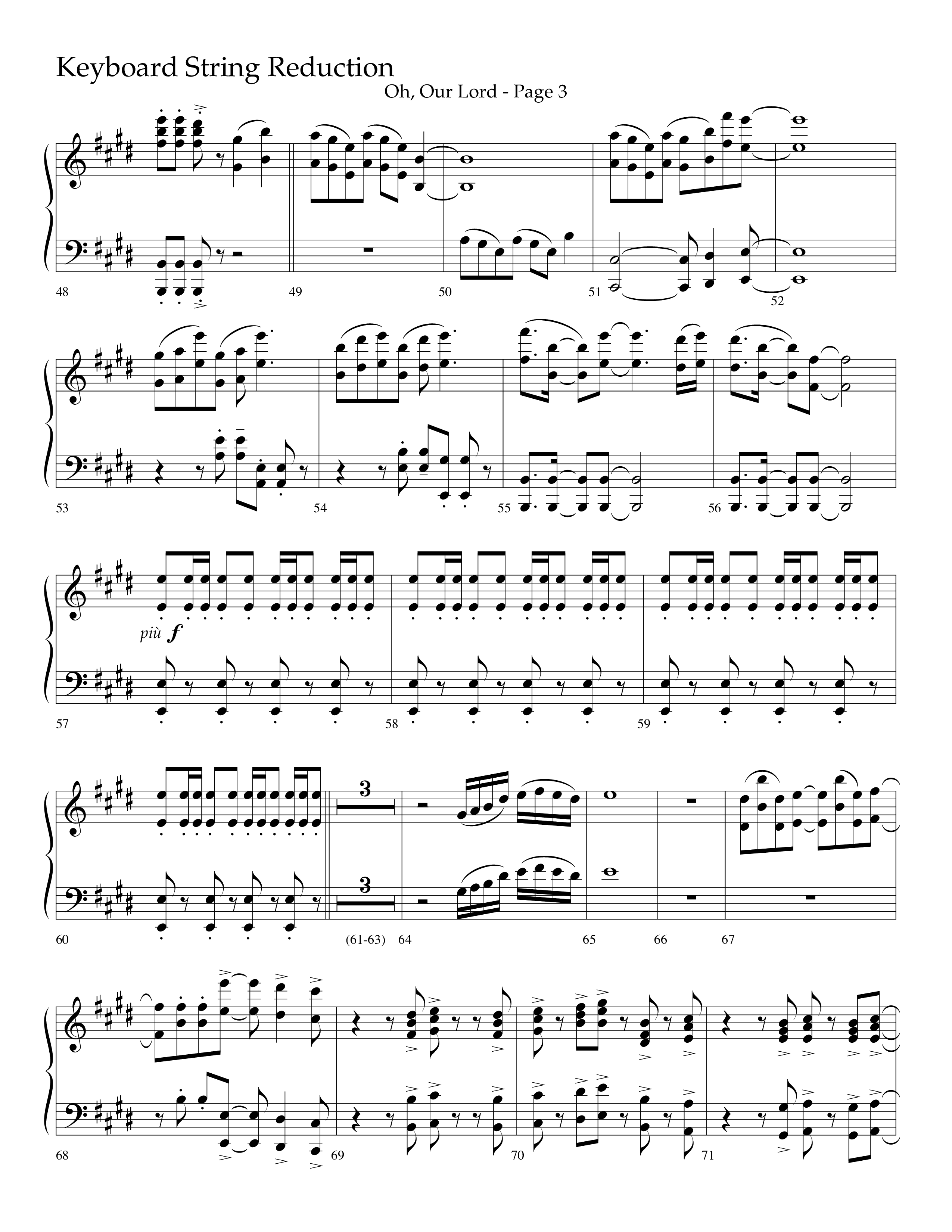 Oh Our Lord (Choral Anthem SATB) String Reduction (Lifeway Choral / Arr. Joshua Spacht)