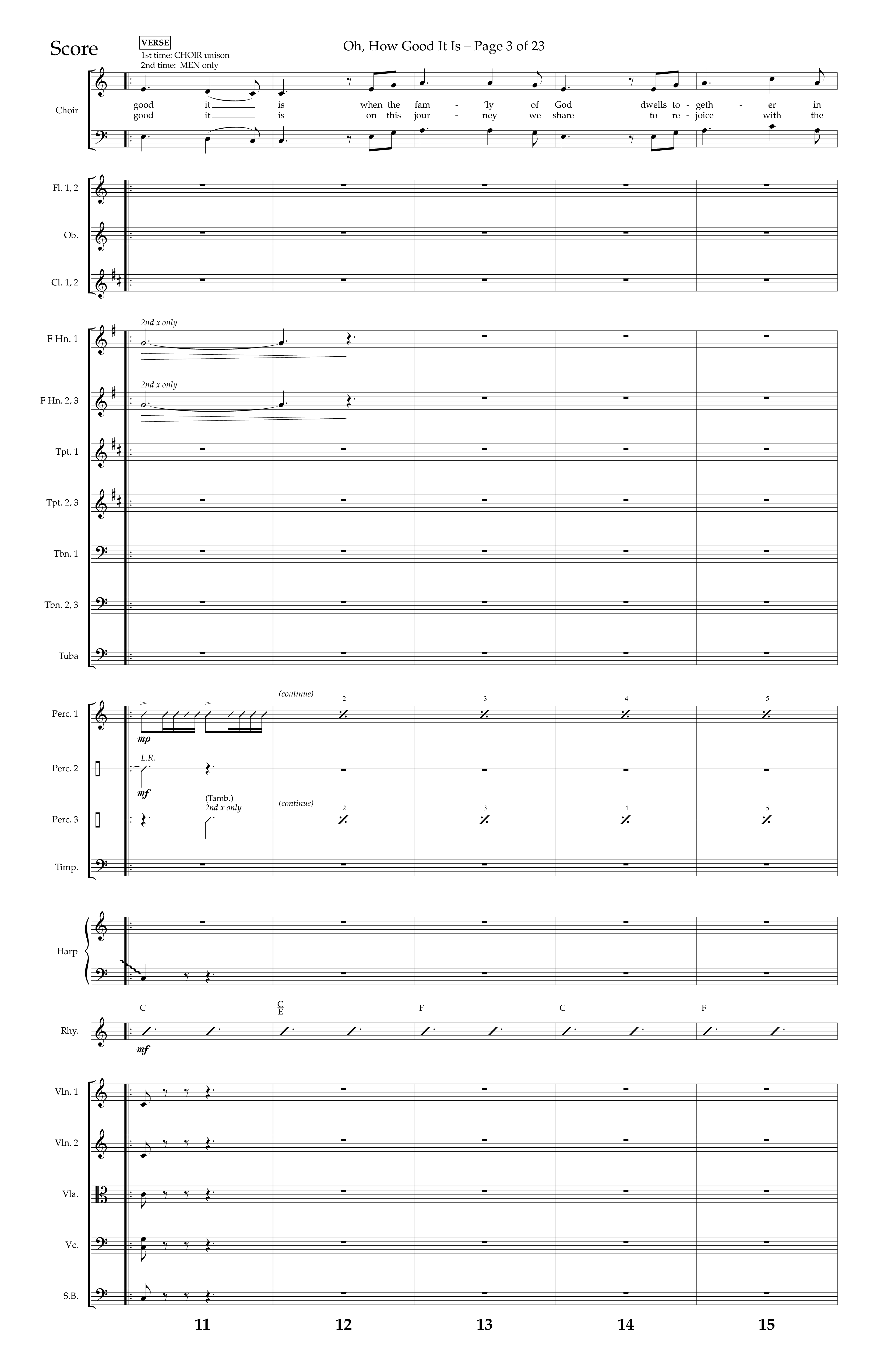 Oh How Good It Is (Choral Anthem SATB) Conductor's Score (Lifeway Choral / Arr. David Hamilton)