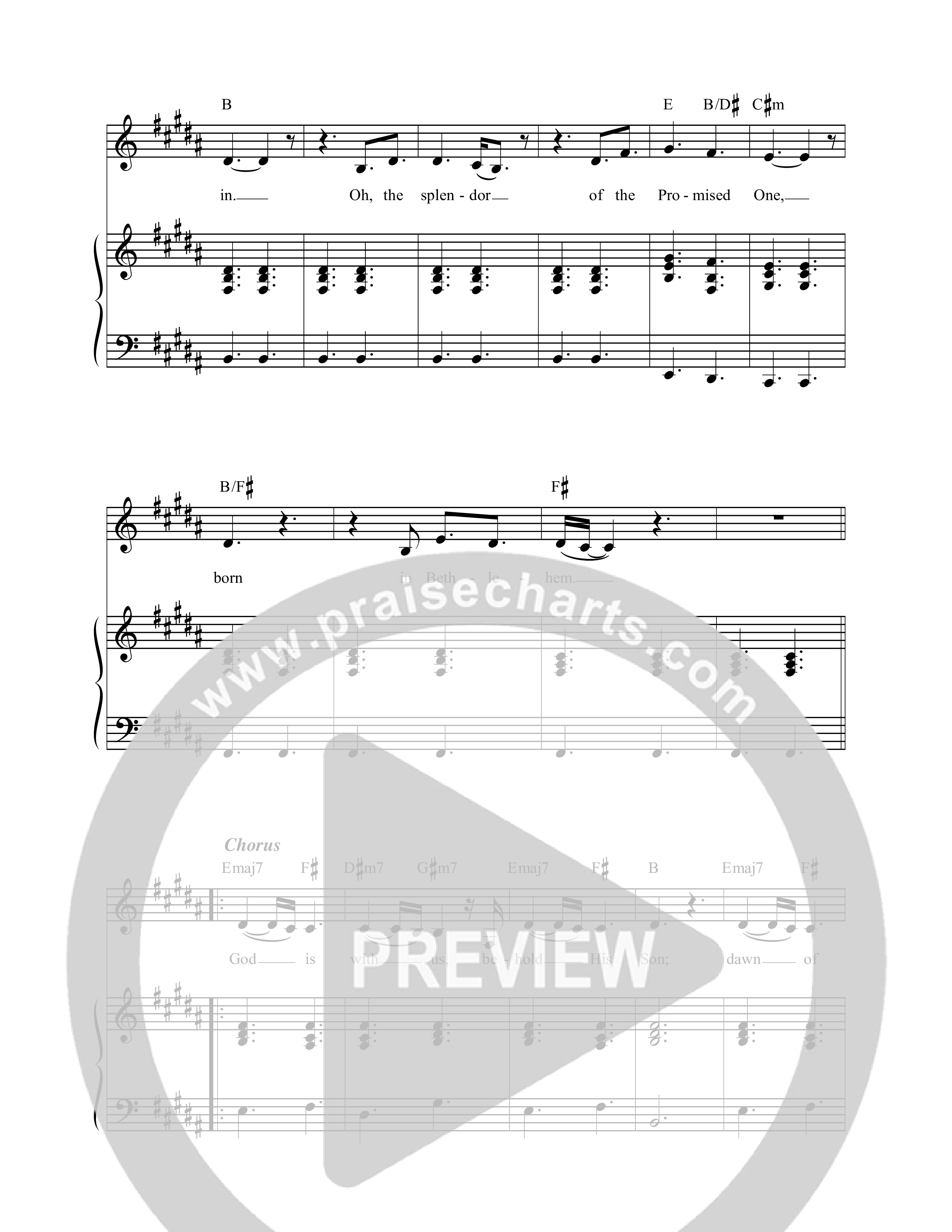 Light Has Come Piano/Melody (Sarah Kroger)