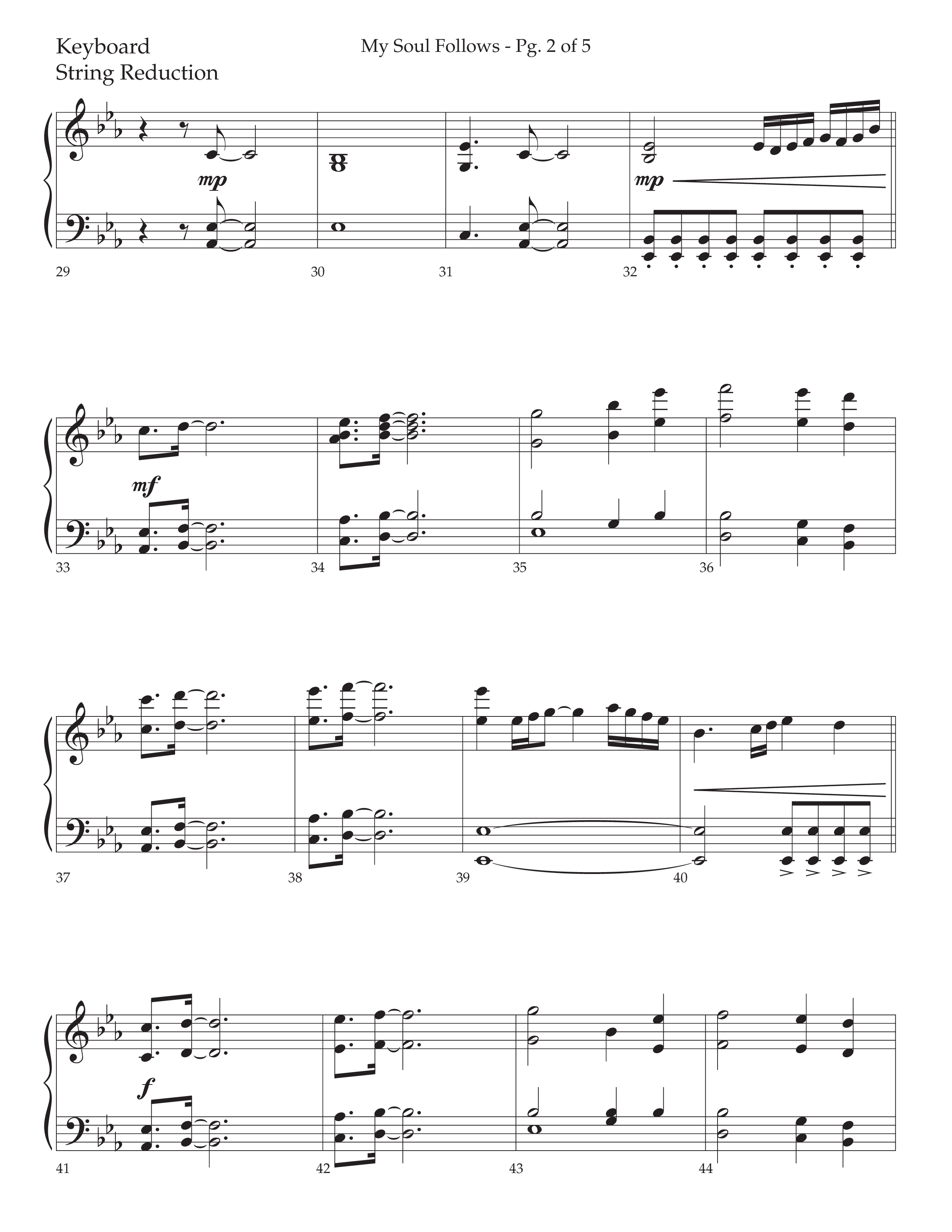 My Soul Follows (Choral Anthem SATB) String Reduction (Lifeway Choral / Arr. Nick Robertson)
