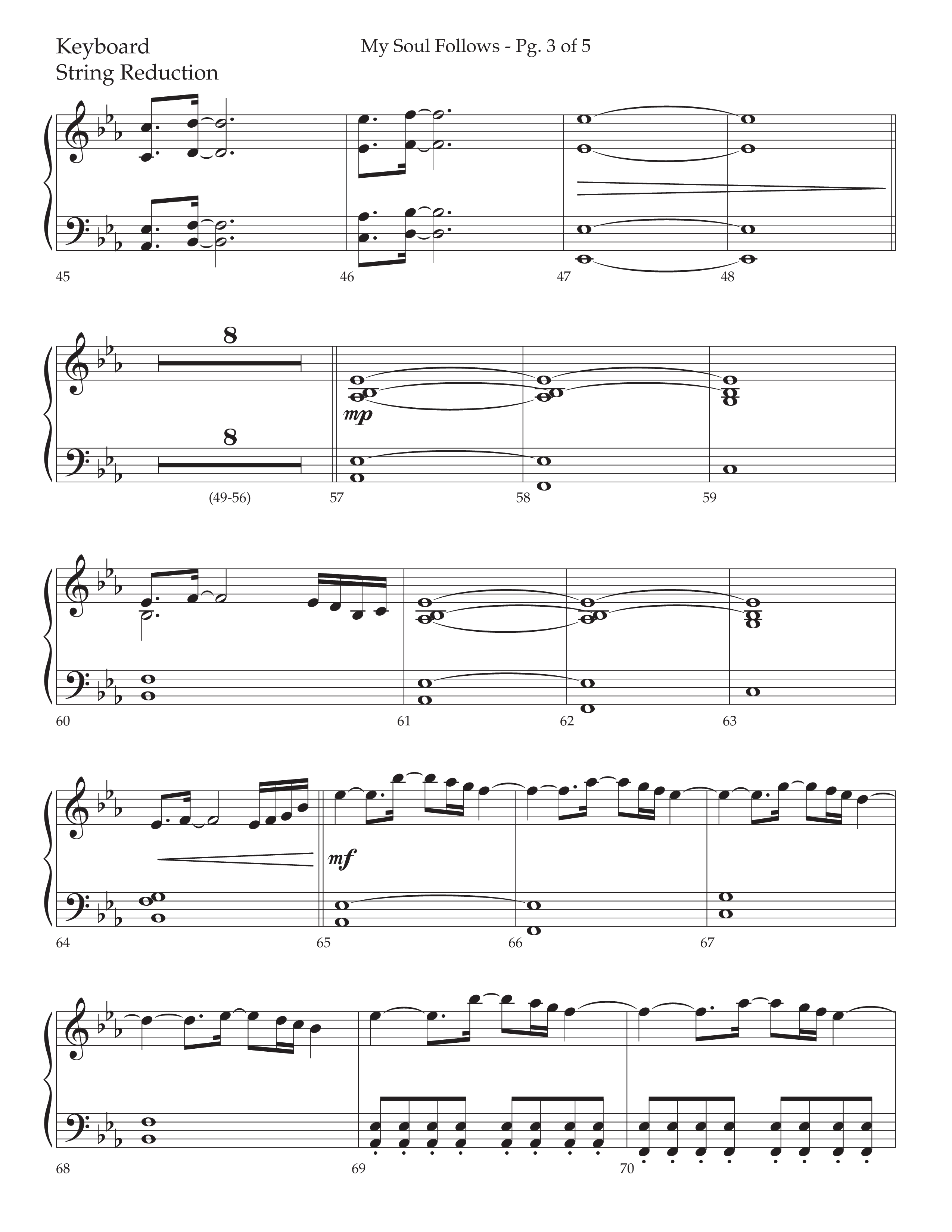My Soul Follows (Choral Anthem SATB) String Reduction (Lifeway Choral / Arr. Nick Robertson)