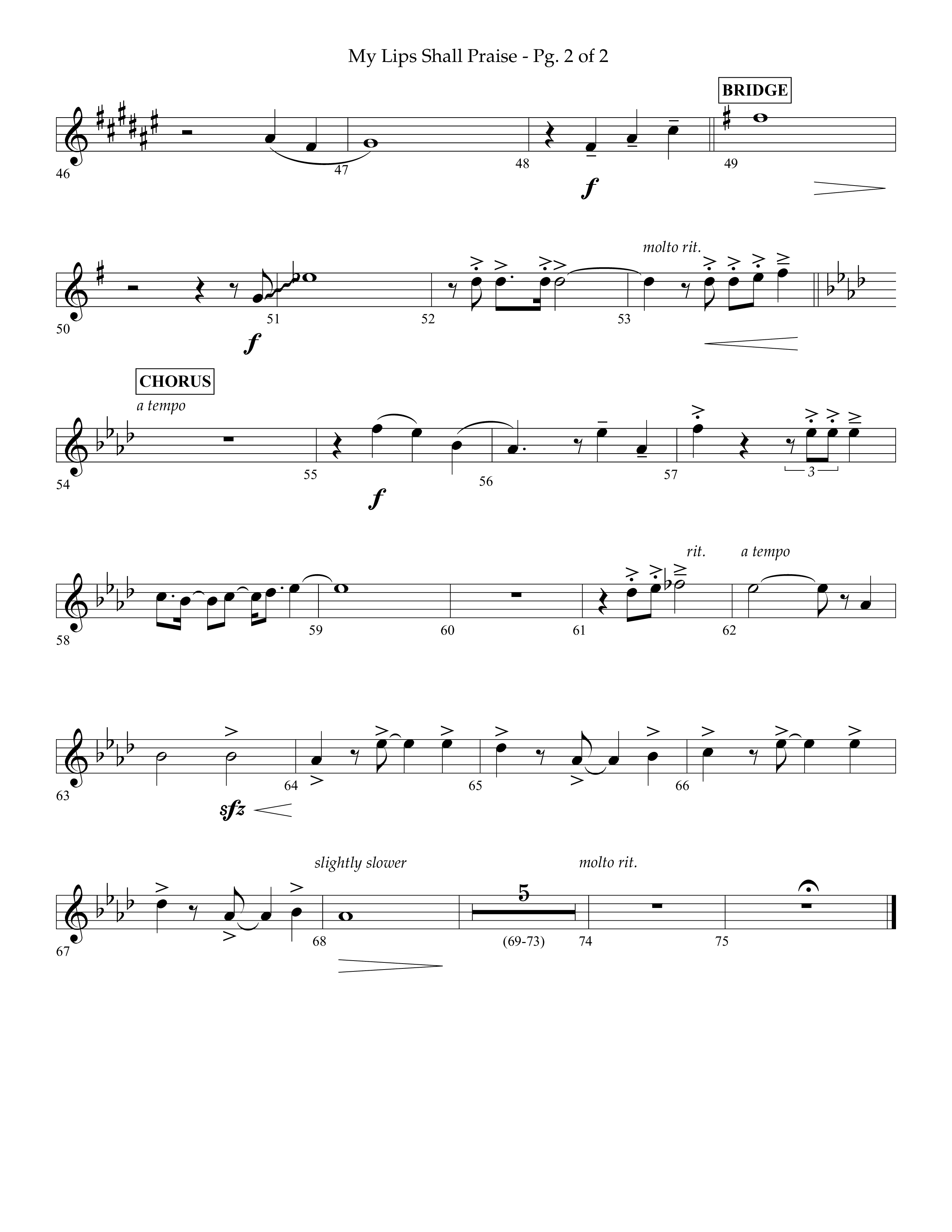 My Lips Shall Praise (Choral Anthem SATB) Alto Sax (Lifeway Choral / Arr. John Bolin / Orch. Phillip Keveren)