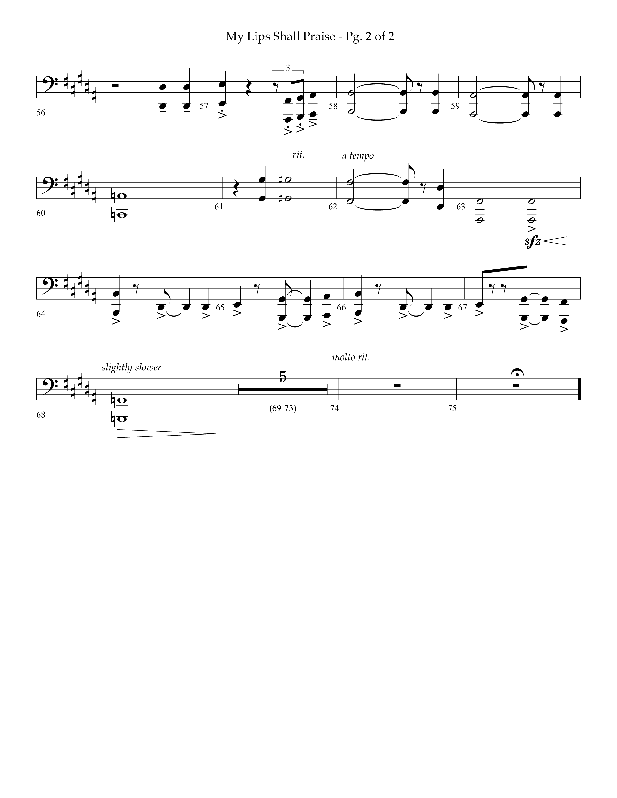 My Lips Shall Praise (Choral Anthem SATB) Orchestration (Lifeway Choral / Arr. John Bolin / Orch. Phillip Keveren)