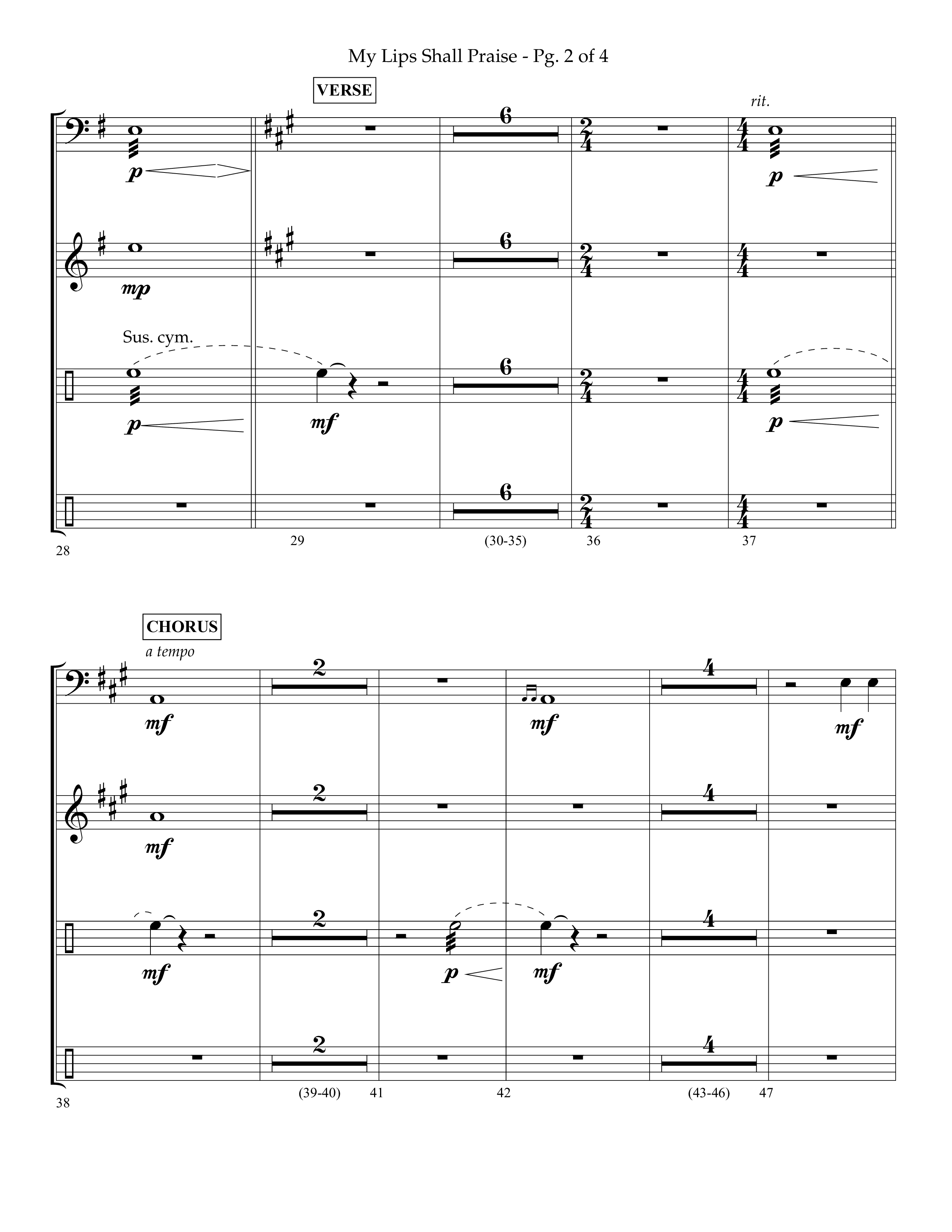 My Lips Shall Praise (Choral Anthem SATB) Percussion (Lifeway Choral / Arr. John Bolin / Orch. Phillip Keveren)