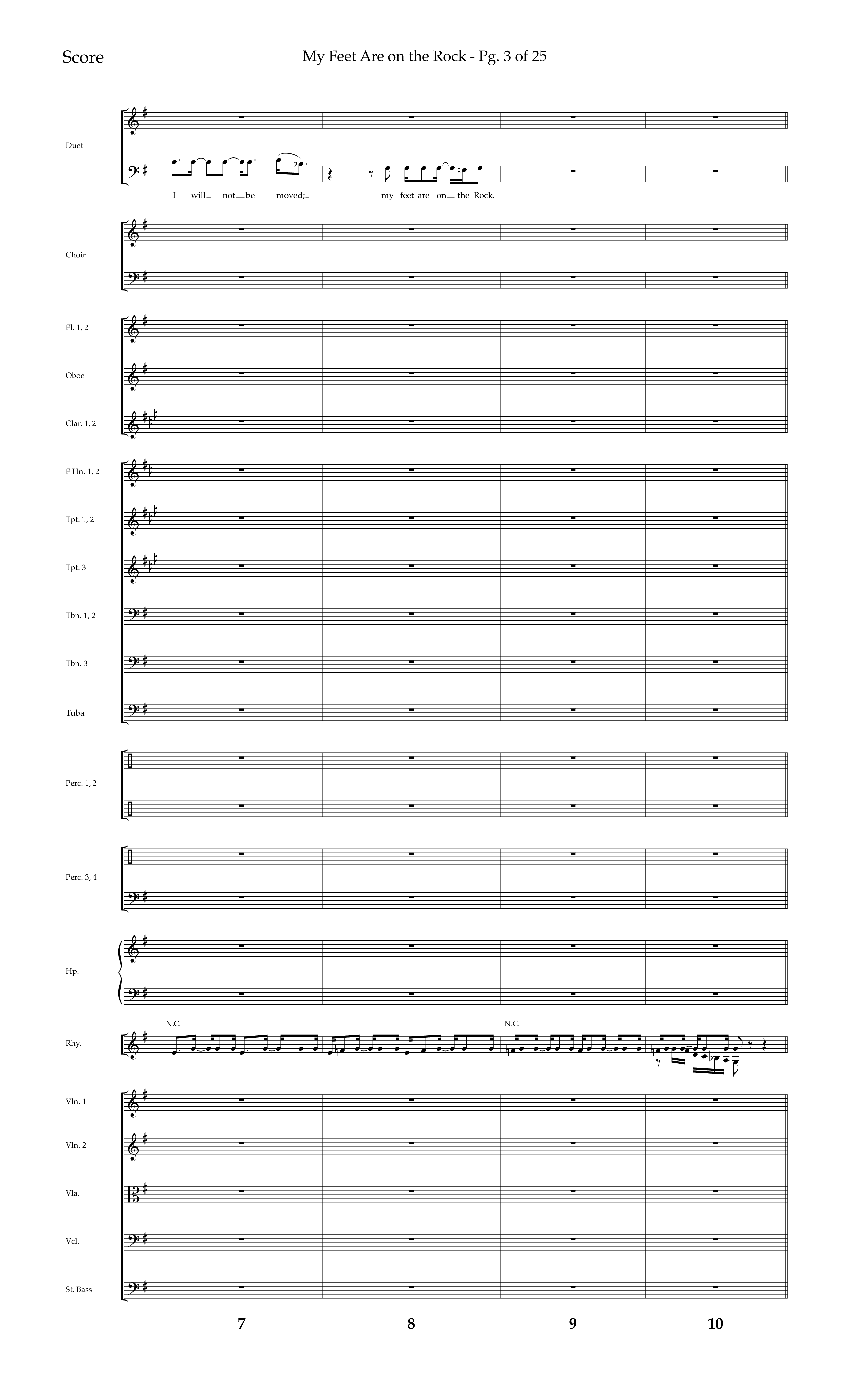 My Feet Are On The Rock (Choral Anthem SATB) Conductor's Score (Lifeway Choral / Arr. Daniel Semsen)