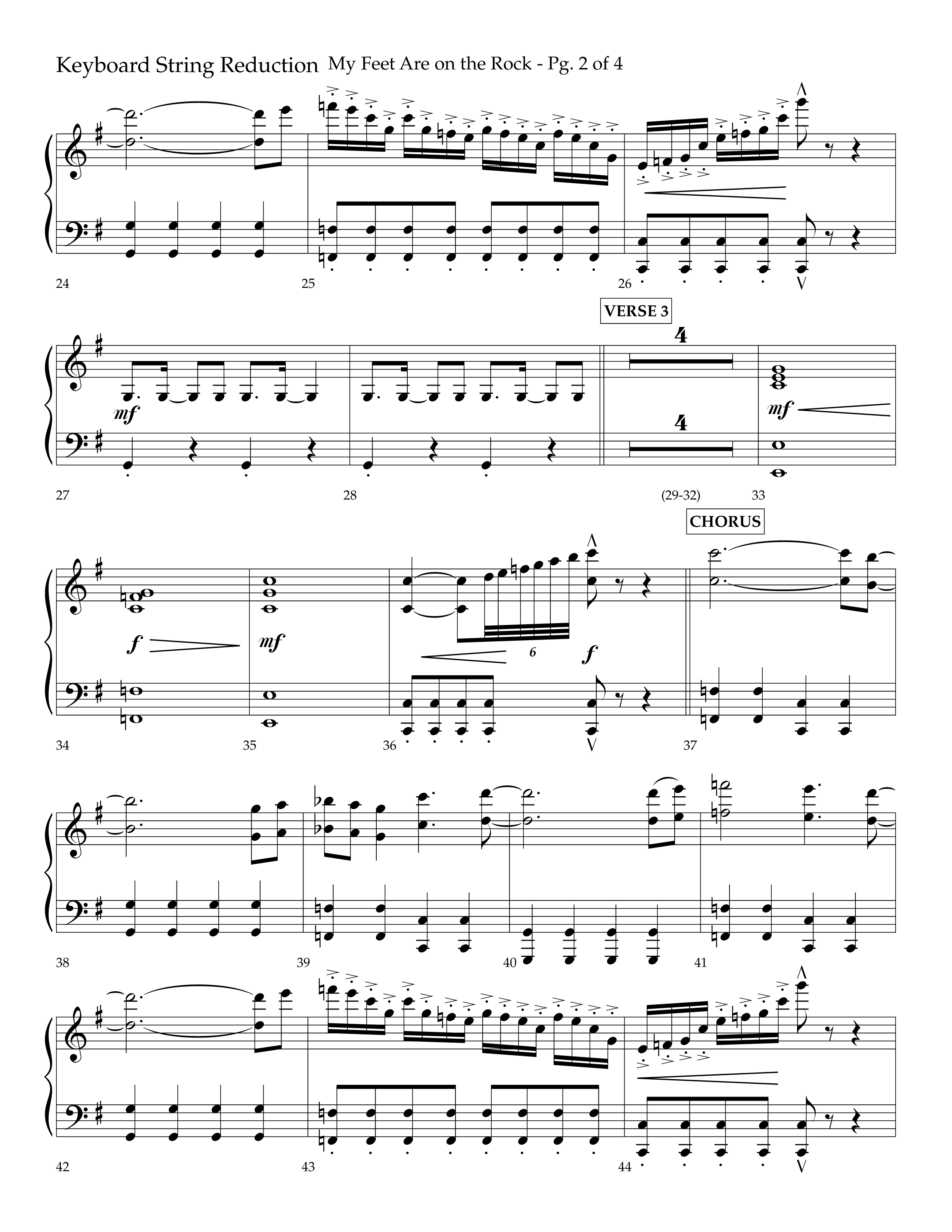 My Feet Are On The Rock (Choral Anthem SATB) String Reduction (Lifeway Choral / Arr. Daniel Semsen)