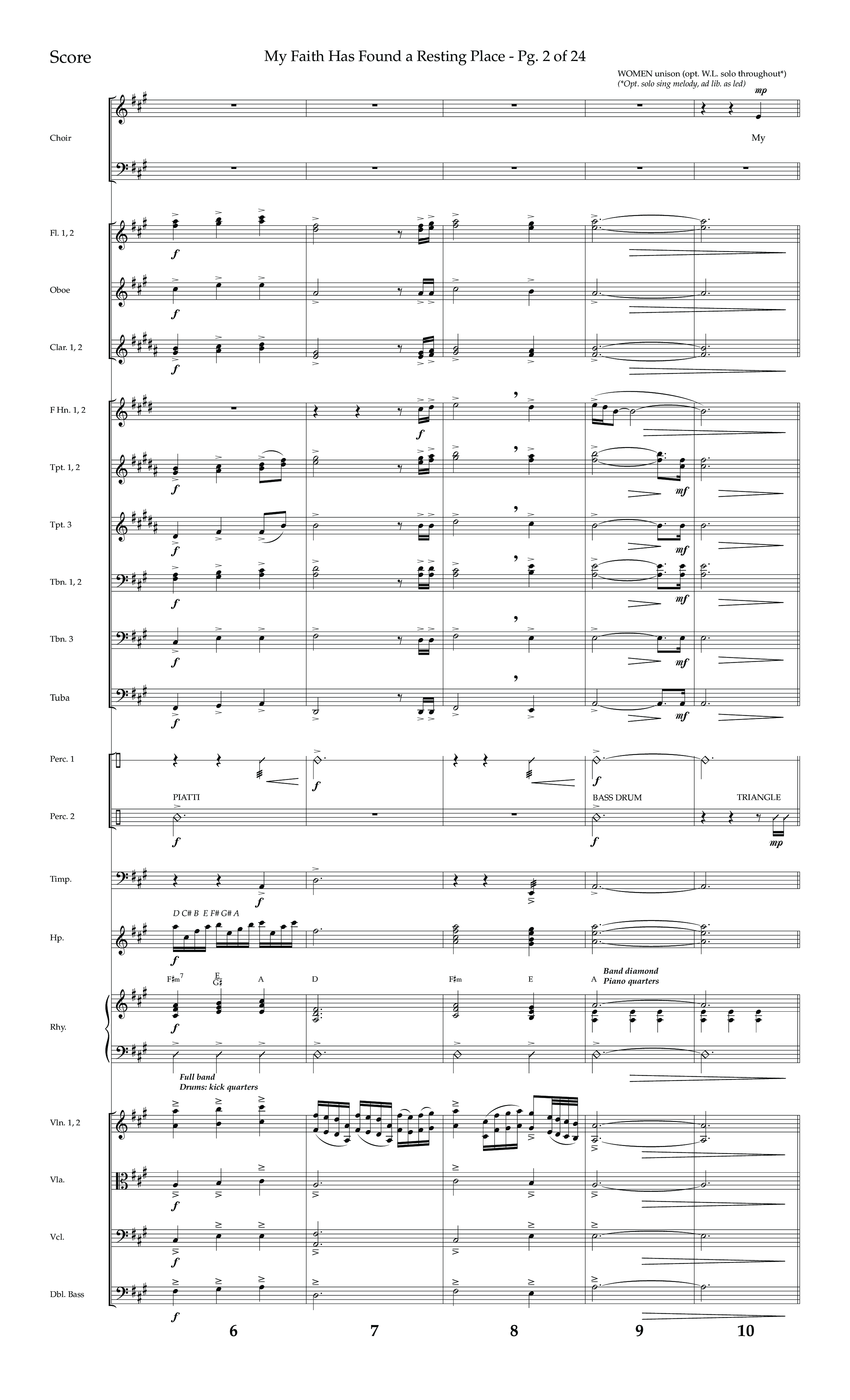 My Faith Has Found a Resting Place (Forever Found) (Choral Anthem SATB) Conductor's Score (Lifeway Choral / Arr. John Bolin / Orch. Cliff Duren)